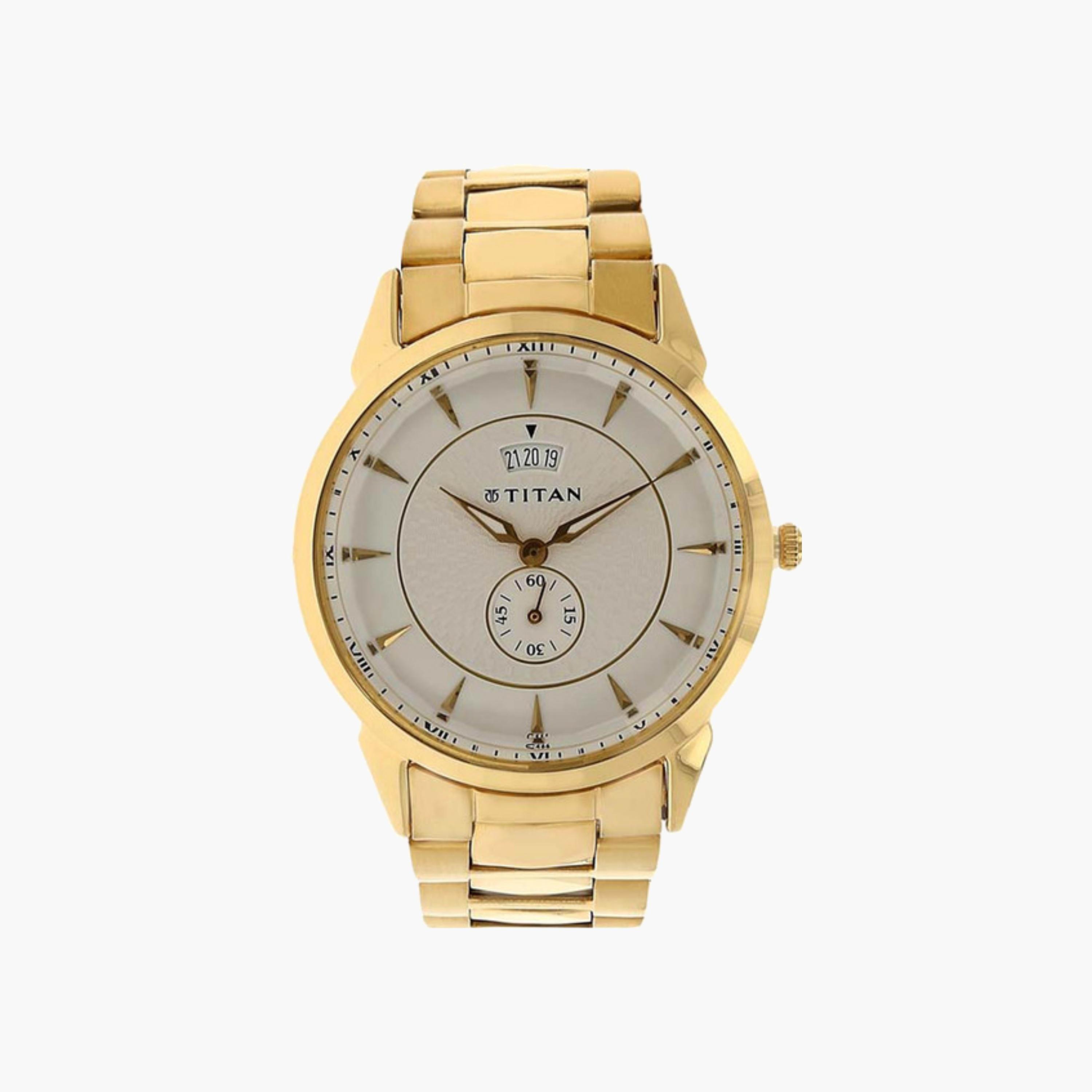 Gold Tone Stainless Steel Watch-men-watchesandjewellery-watches-image-1