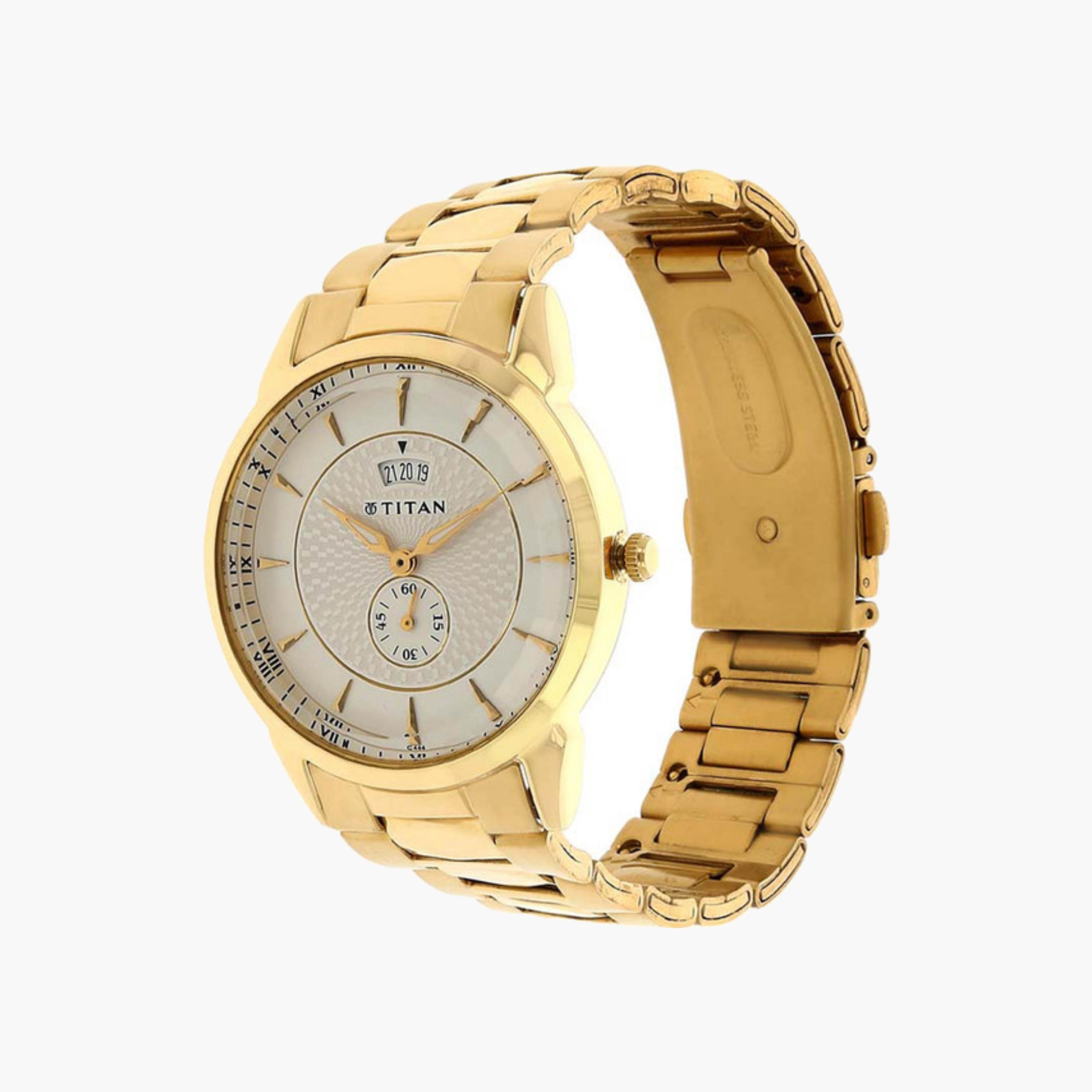 Gold Tone Stainless Steel Watch-men-watchesandjewellery-watches-image-3