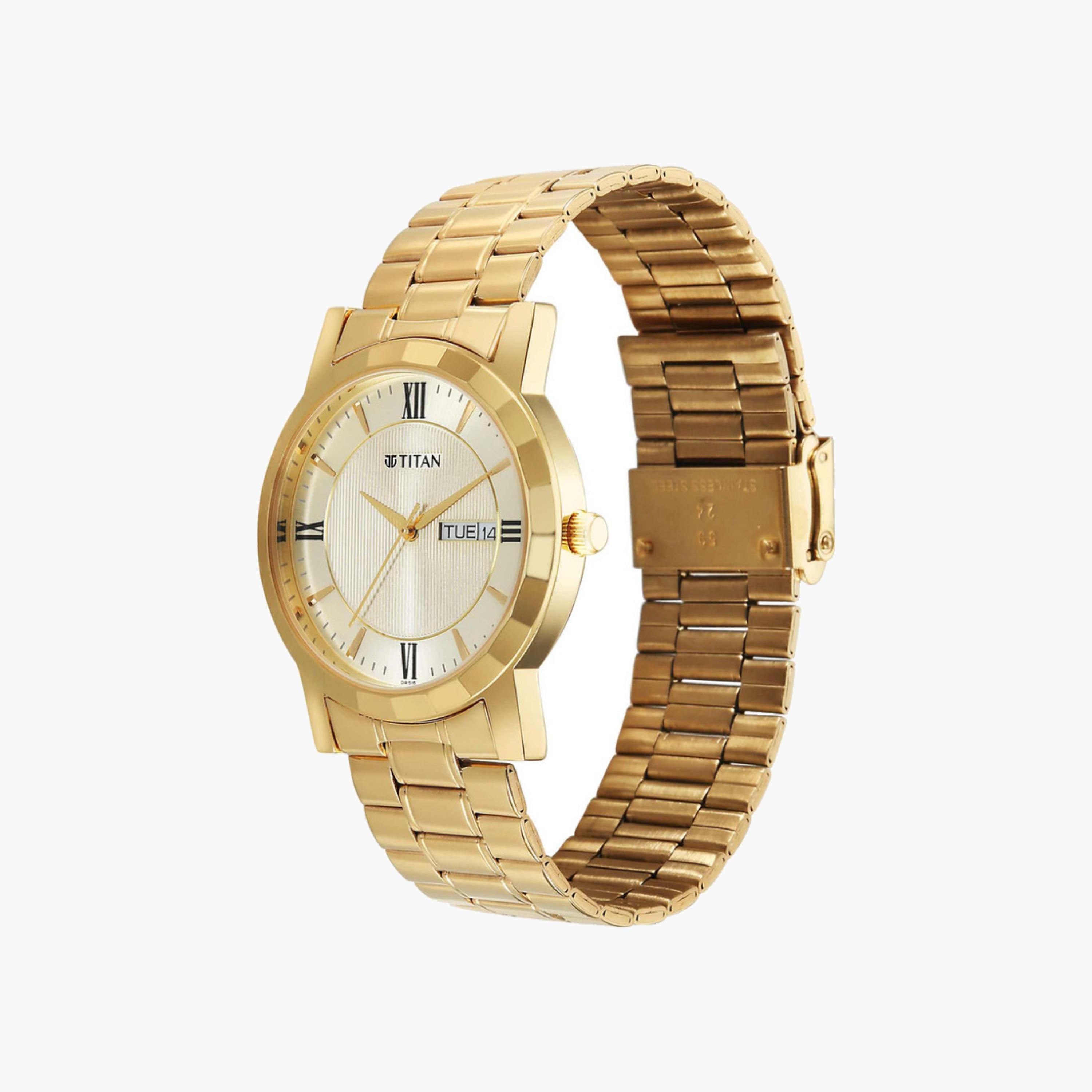 Gold Tone Stainless Steel Watch-men-watchesandjewellery-watches-image-2
