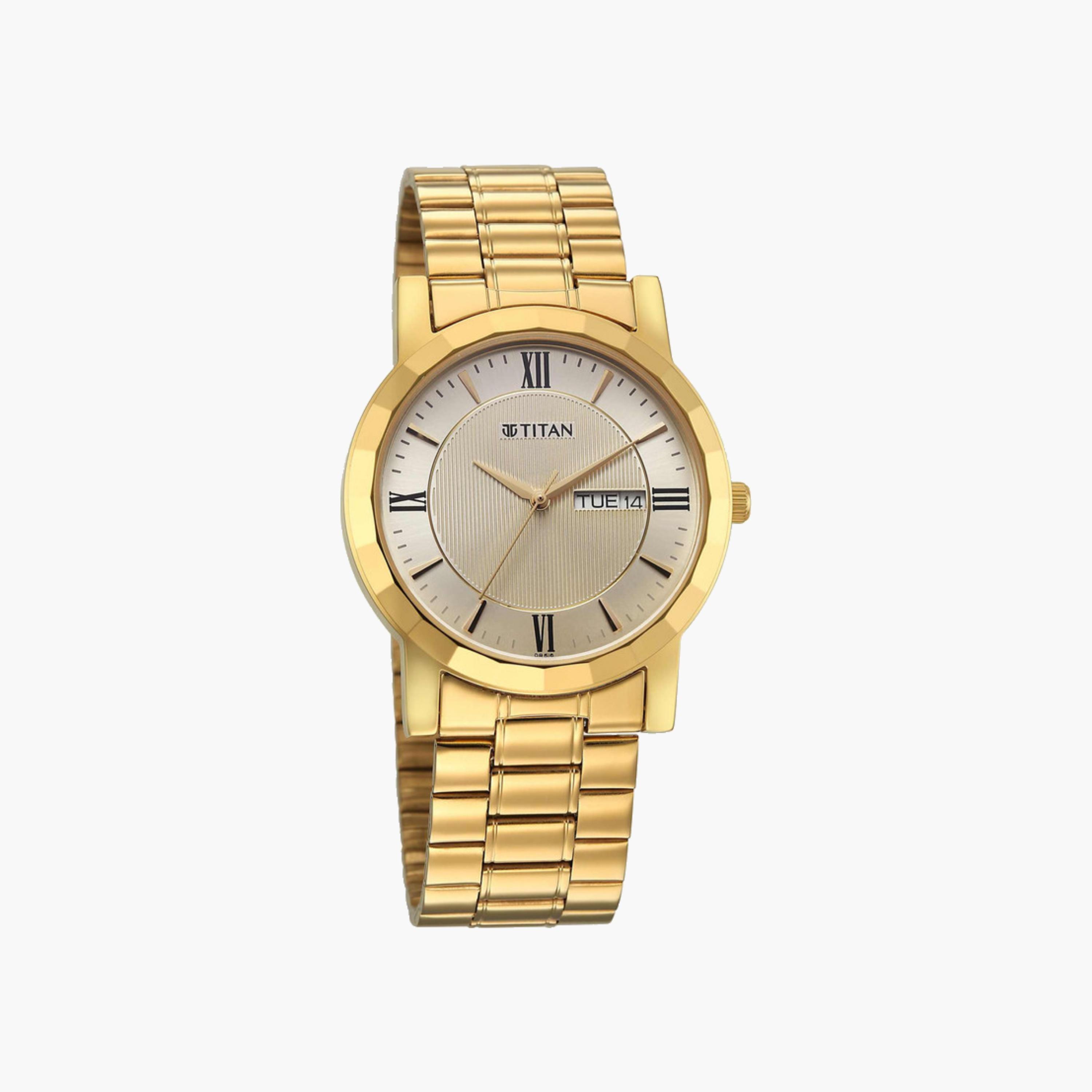 Gold Tone Stainless Steel Watch-men-watchesandjewellery-watches-image-3