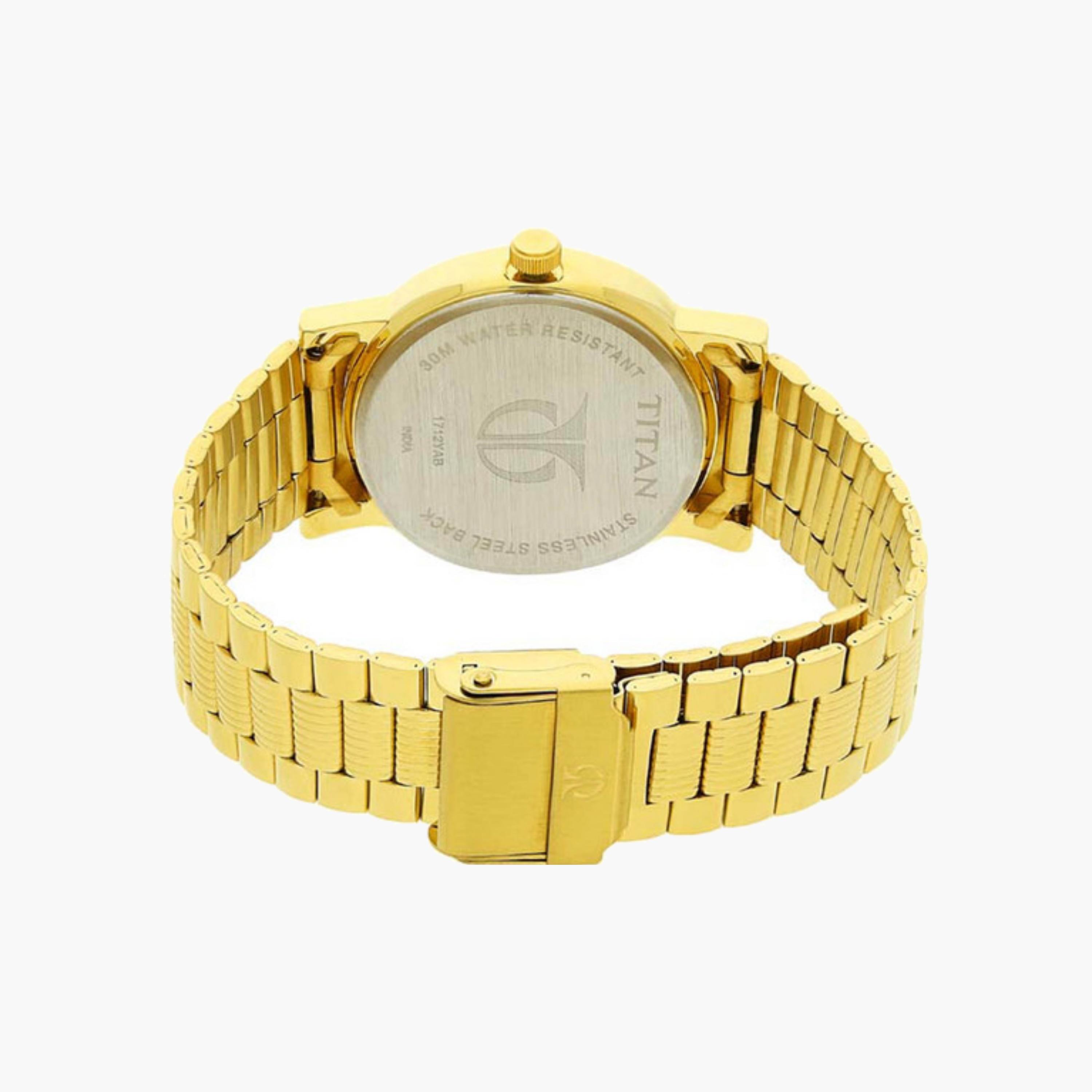 Gold Tone Stainless Steel Watch-men-watchesandjewellery-watches-image-4