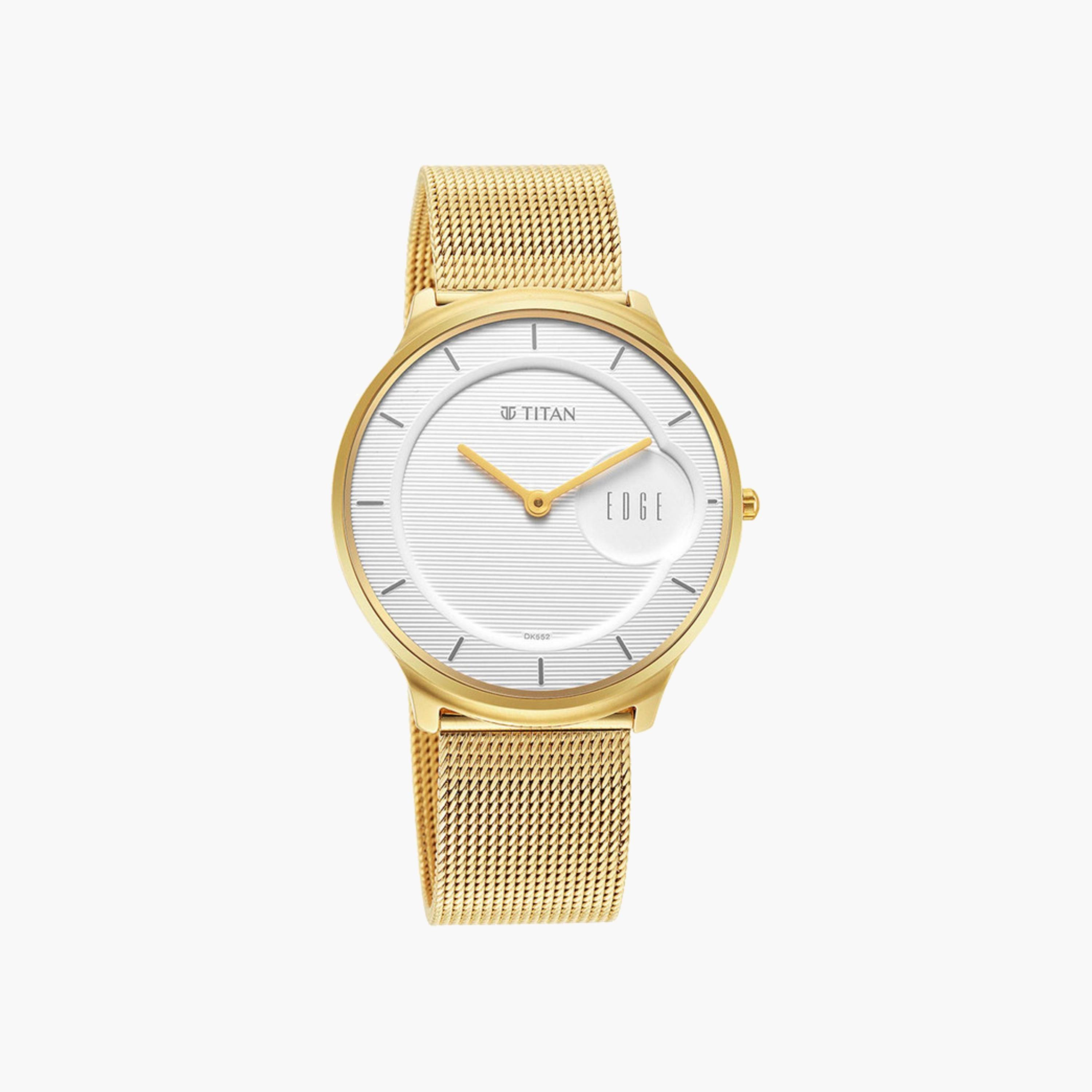 Gold-Toned Mesh Strap Watch-women-watchesandjewellery-watches-image-4