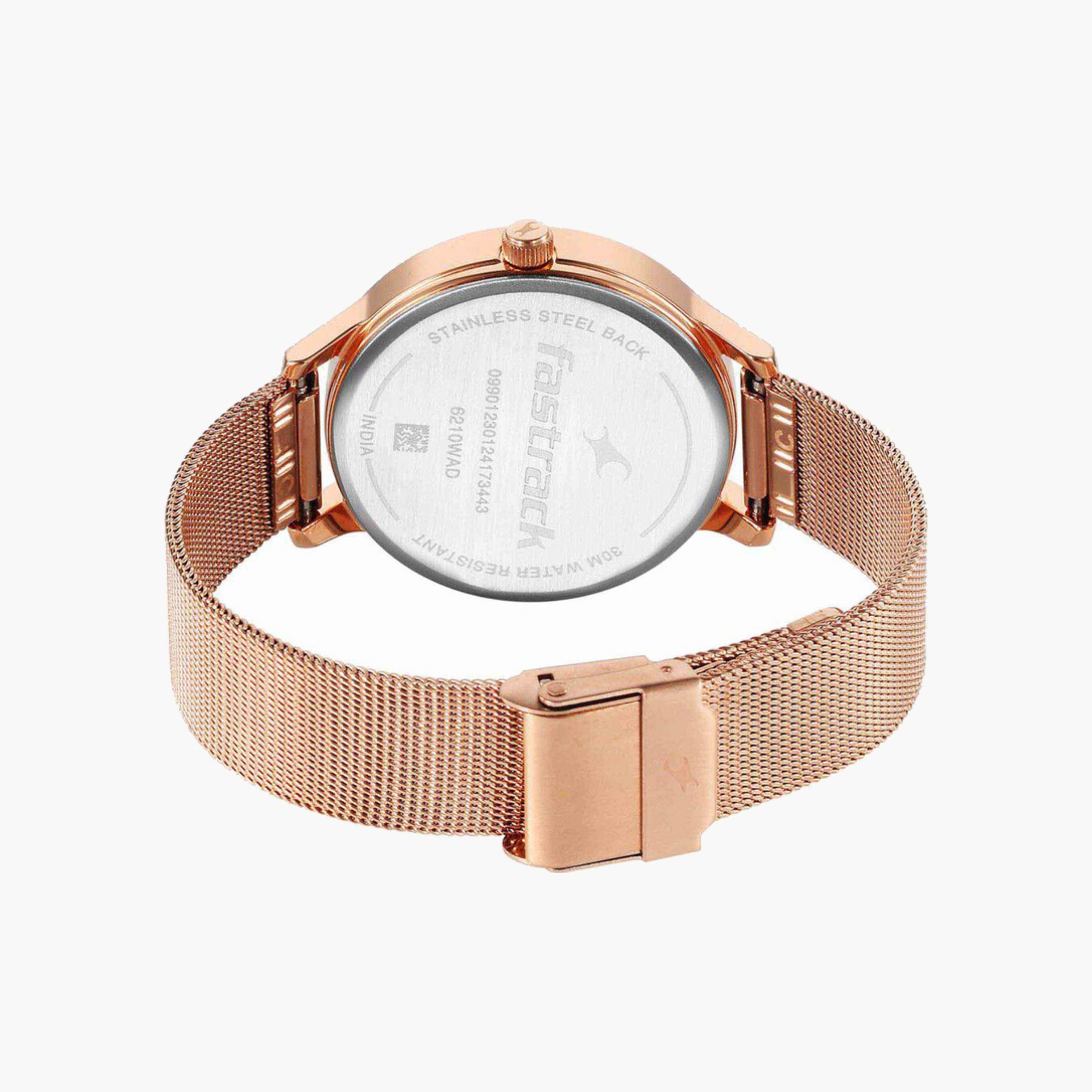 Rose Gold Mesh Strap Watch-women-watchesandjewellery-watches-image-2