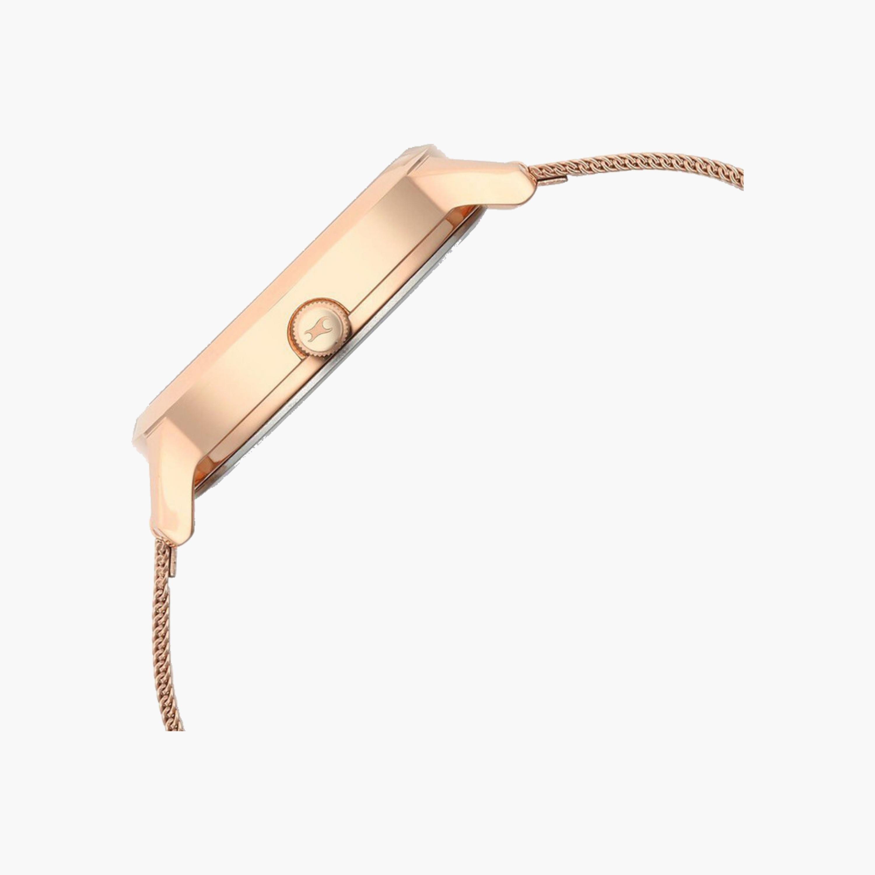Rose Gold Mesh Strap Watch-women-watchesandjewellery-watches-image-3