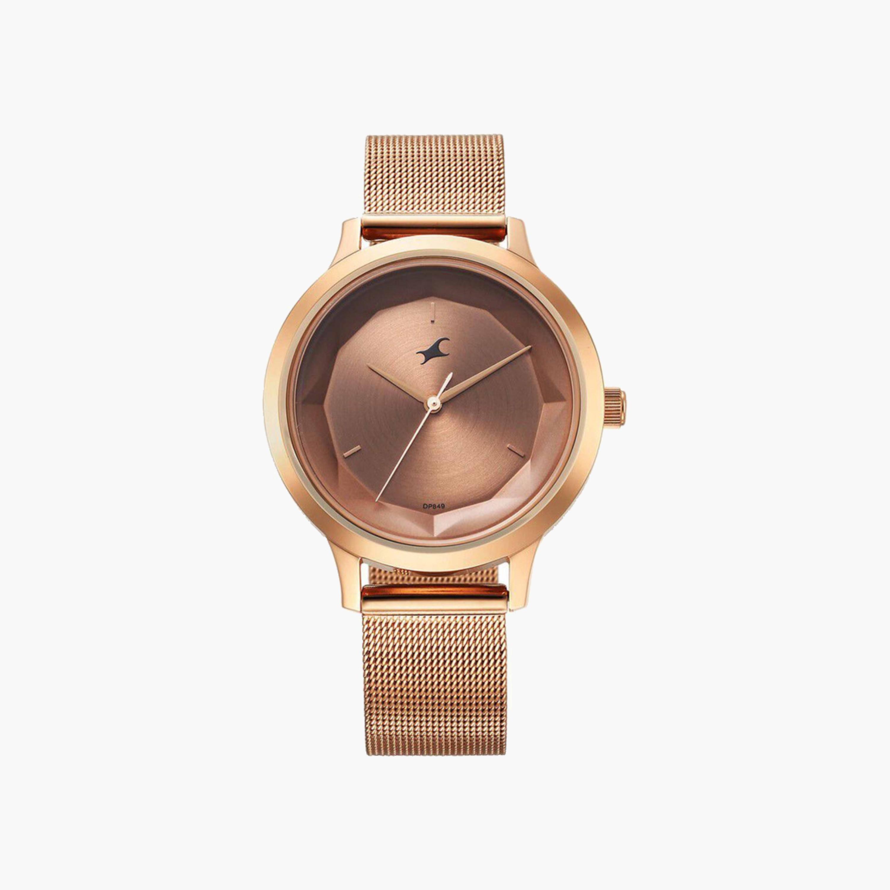 Rose Gold Mesh Strap Watch-women-watchesandjewellery-watches-image-5