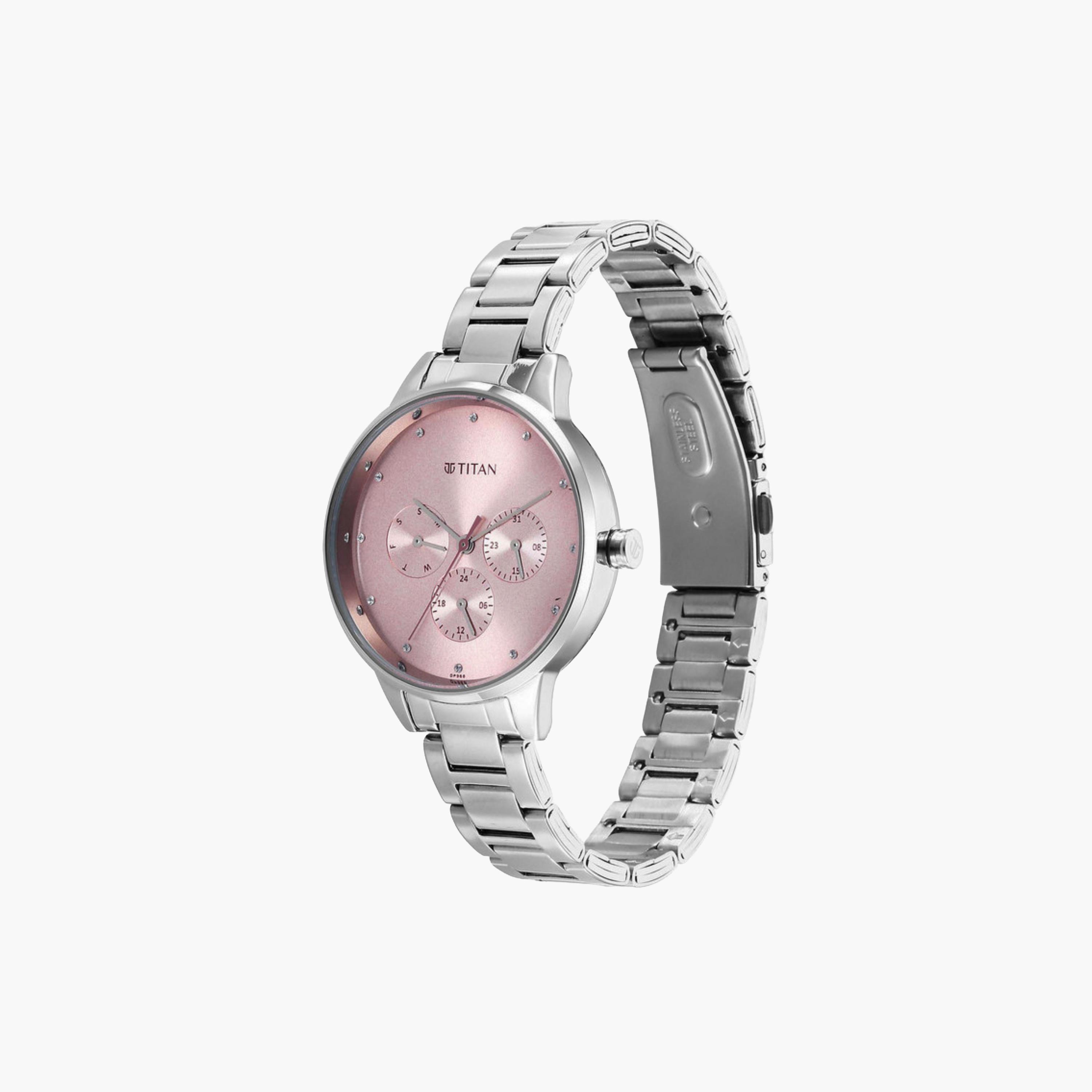 Analog Quartz Watch, Stainless Steel-women-watchesandjewellery-watches-image-2