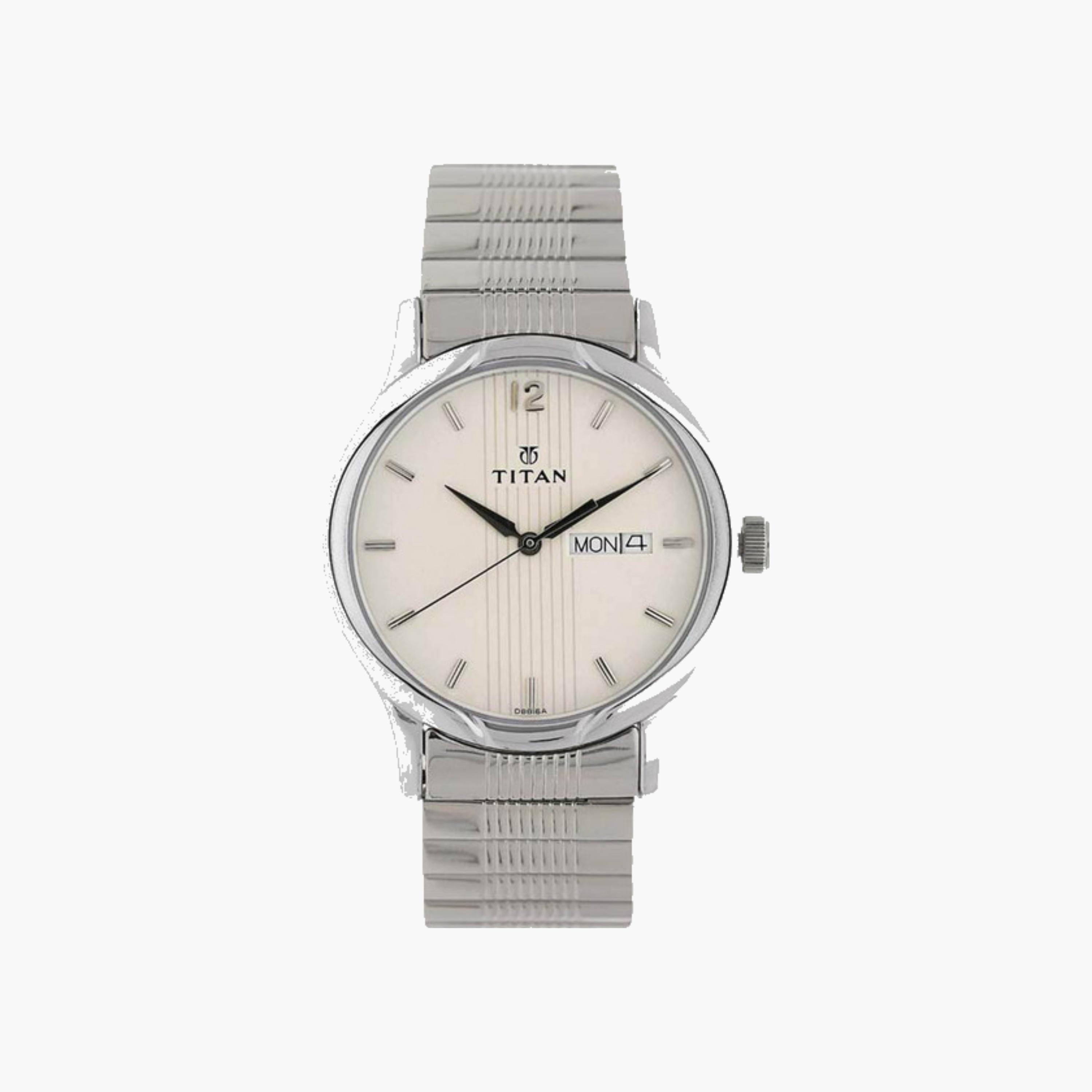 Elegant Men's Analog Watch Silver-men-watchesandjewellery-watches-image-1