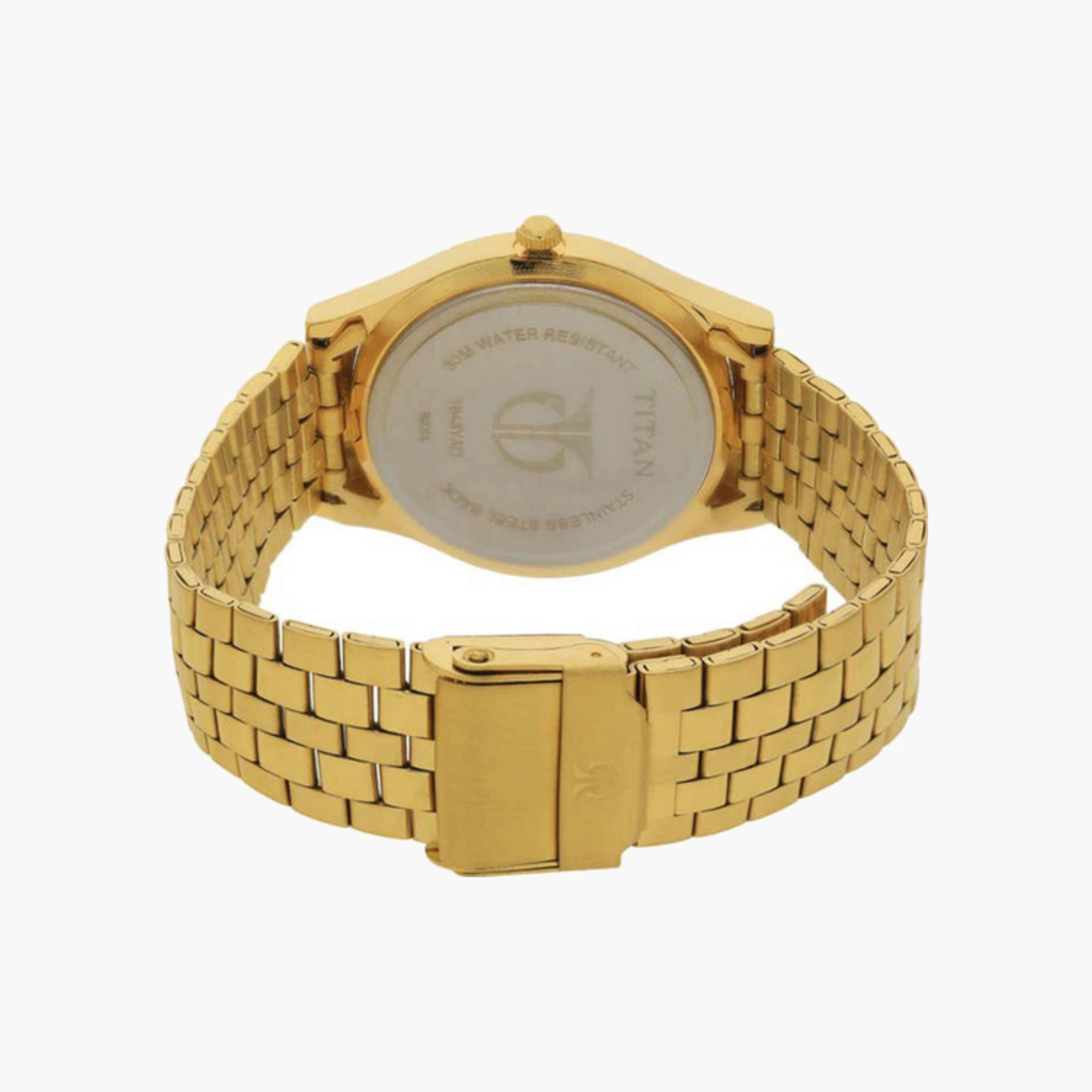 Gold Stainless Steel Watch-men-watchesandjewellery-watches-image-2