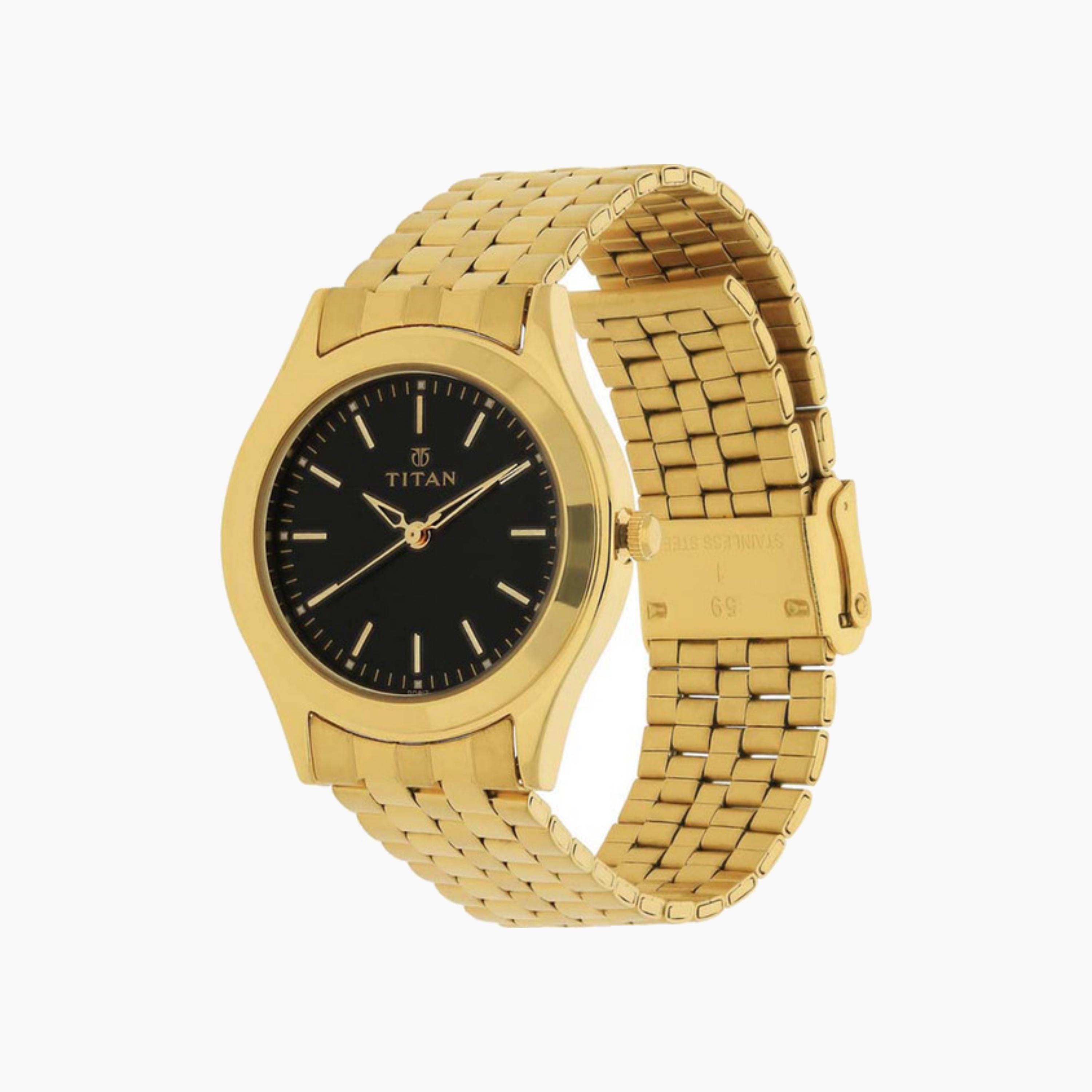 Gold Stainless Steel Watch-men-watchesandjewellery-watches-image-4