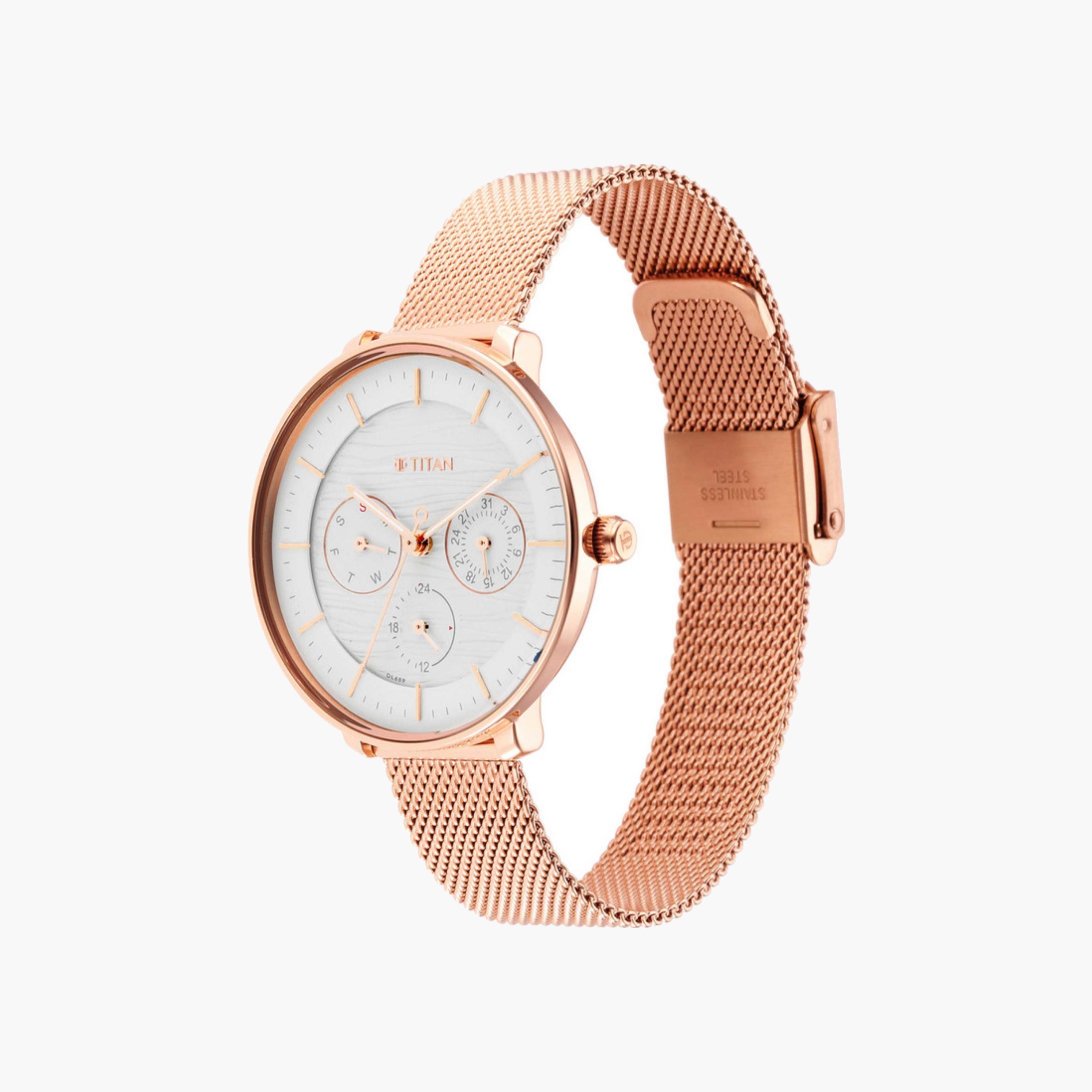 Rose Gold Mesh Strap Watch-women-watchesandjewellery-watches-image-2