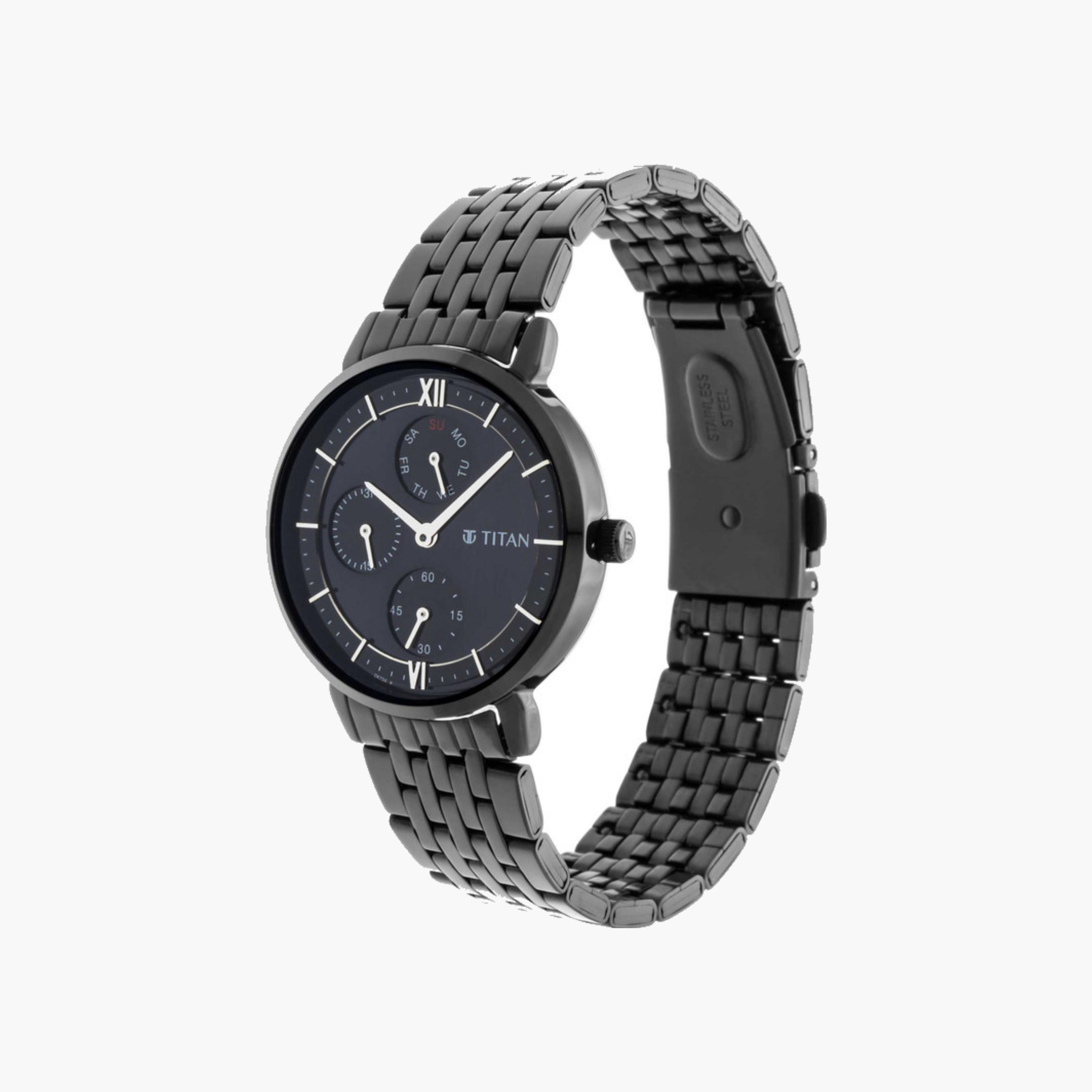 Black Stainless Steel Watch-women-watchesandjewellery-watches-image-4
