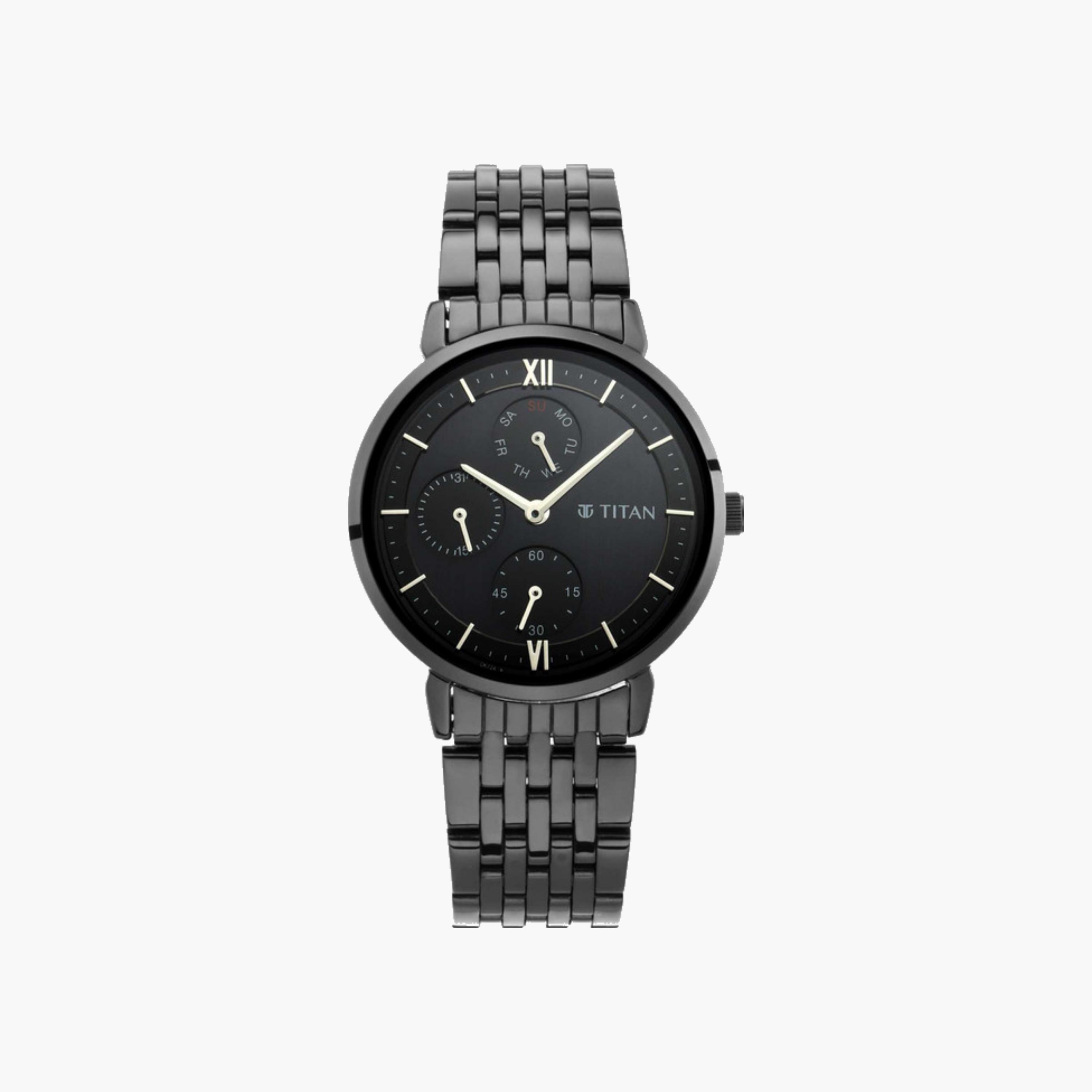 Black Stainless Steel Watch-women-watchesandjewellery-watches-image-5