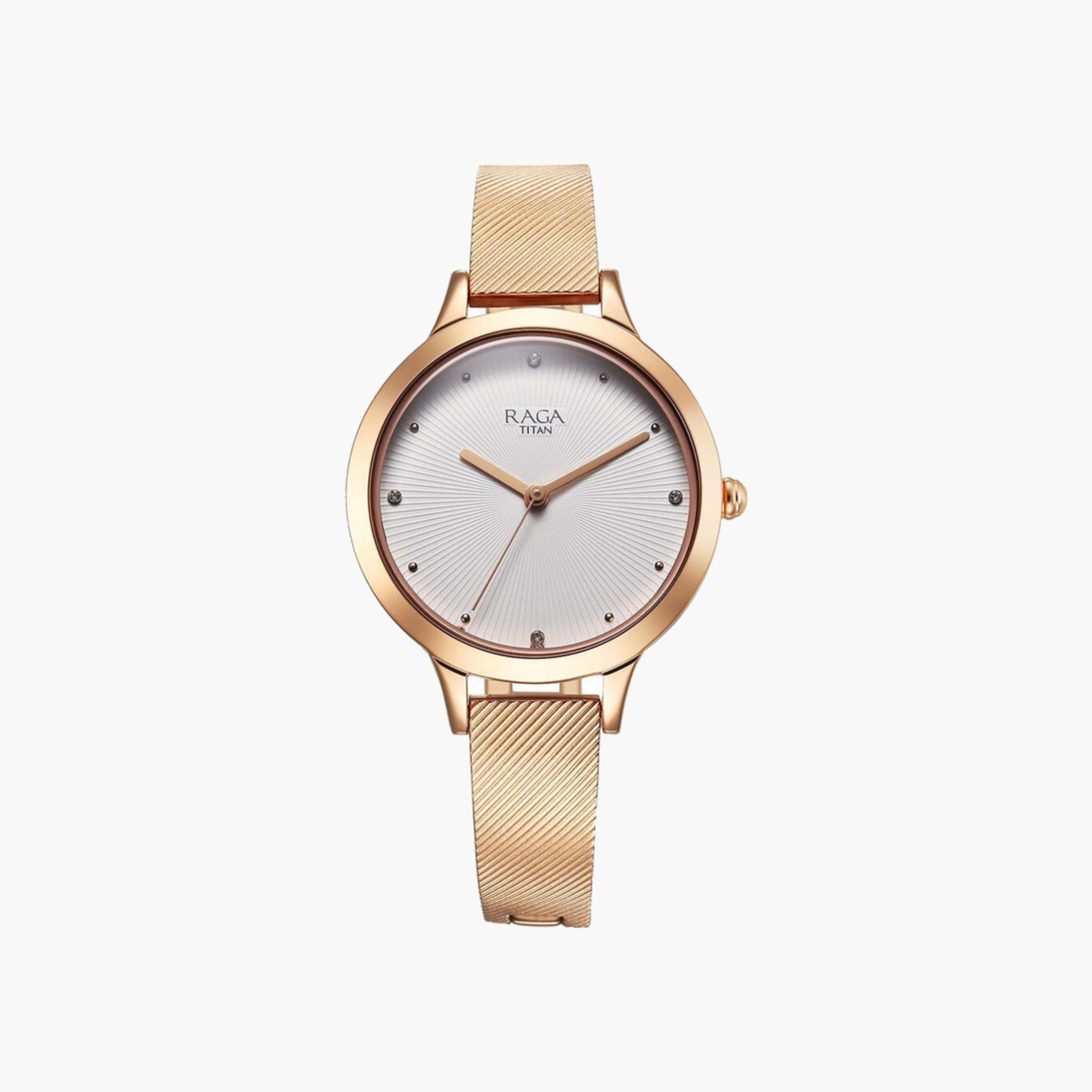 ساعة نسائية بلون ذهبي وردي-women-watchesandjewellery-watches-image-1