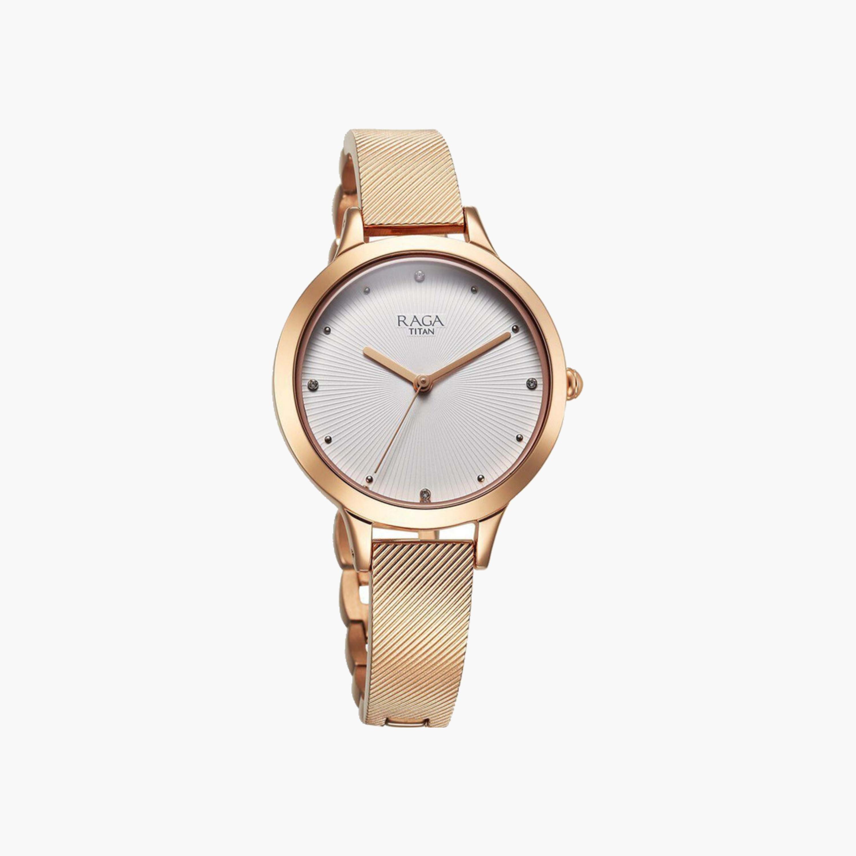 ساعة نسائية بلون ذهبي وردي-women-watchesandjewellery-watches-image-2
