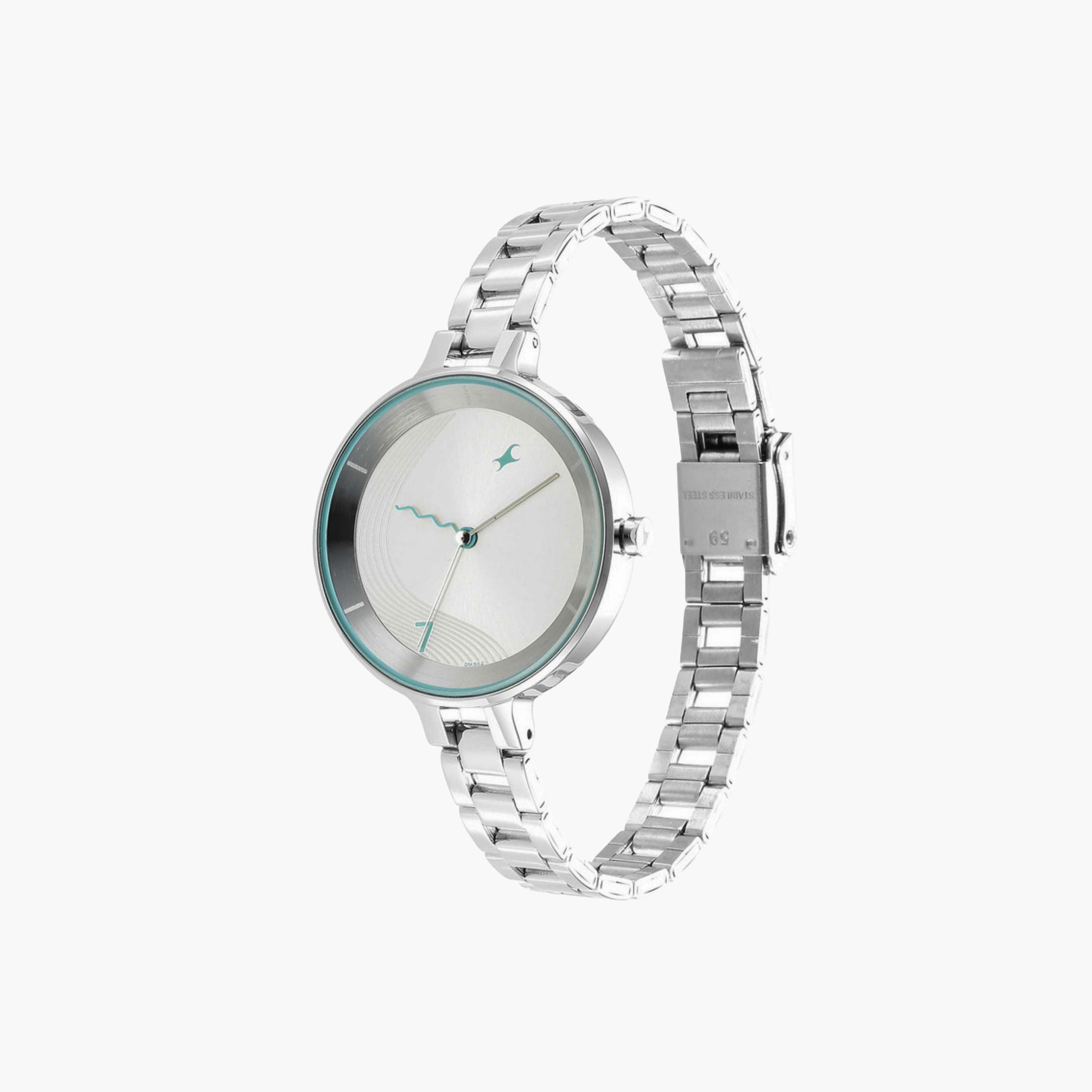 Silver Stainless Steel Analogue Watch-women-watchesandjewellery-watches-image-2