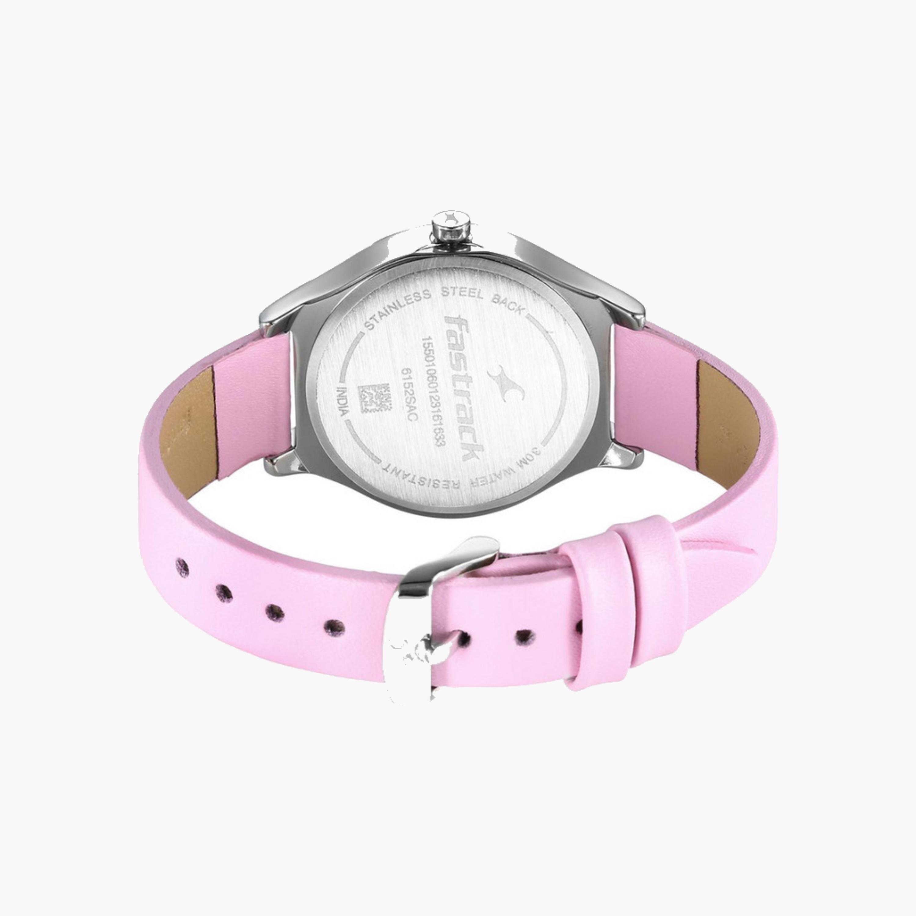 Silver Dial Leather Strap Watch-women-watchesandjewellery-watches-image-3