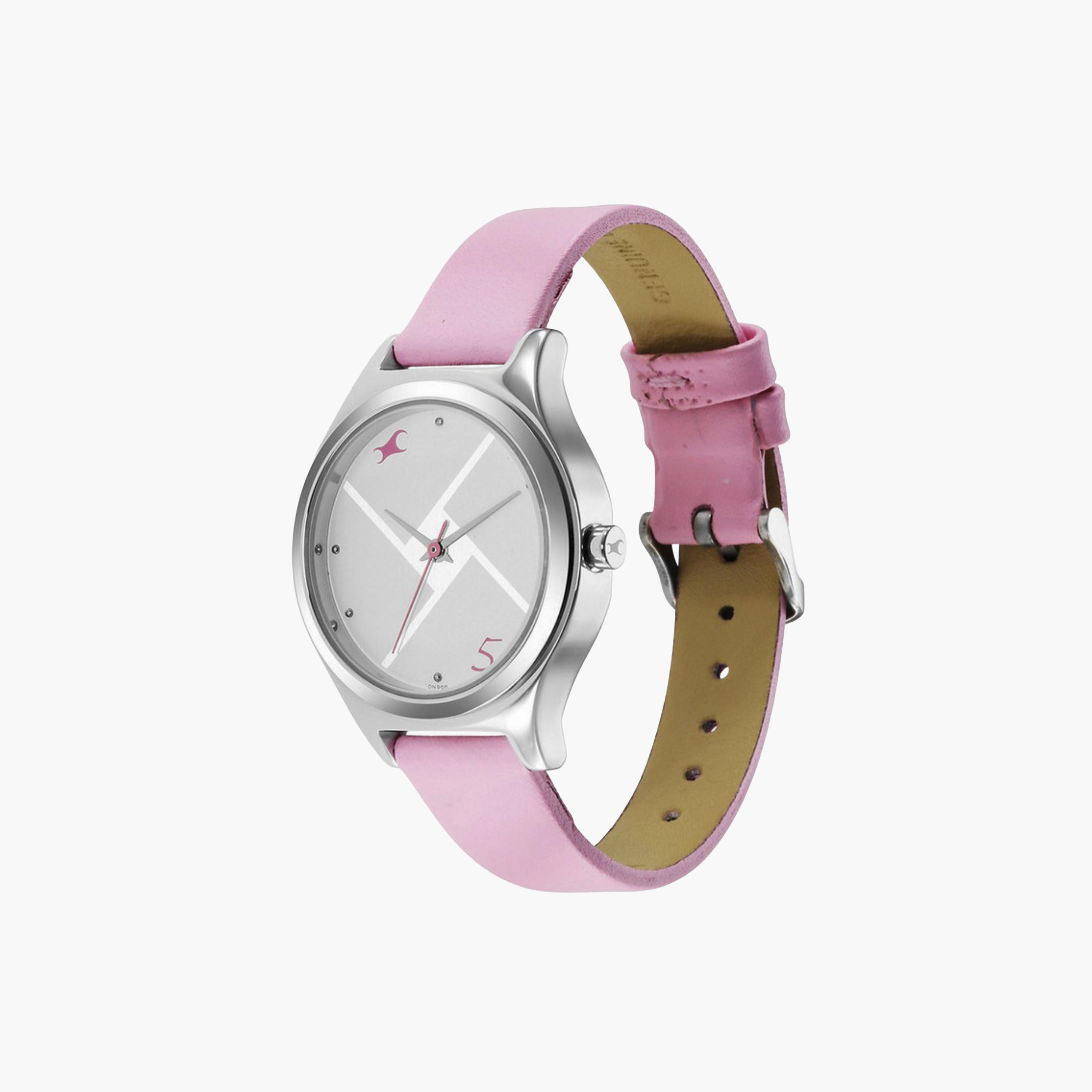 Silver Dial Leather Strap Watch-women-watchesandjewellery-watches-image-4