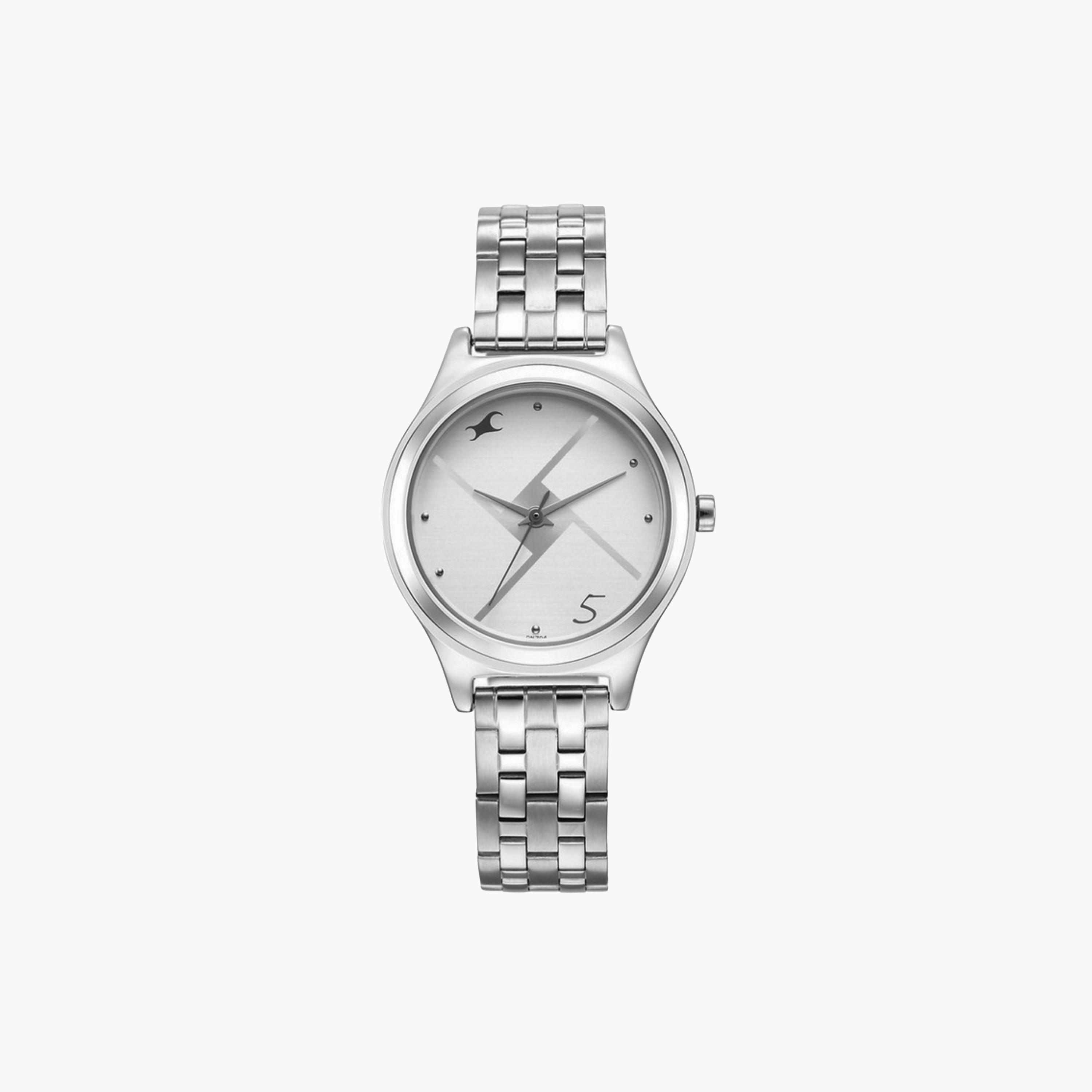 Silver Dial Link Strap Watch-women-watchesandjewellery-watches-image-3