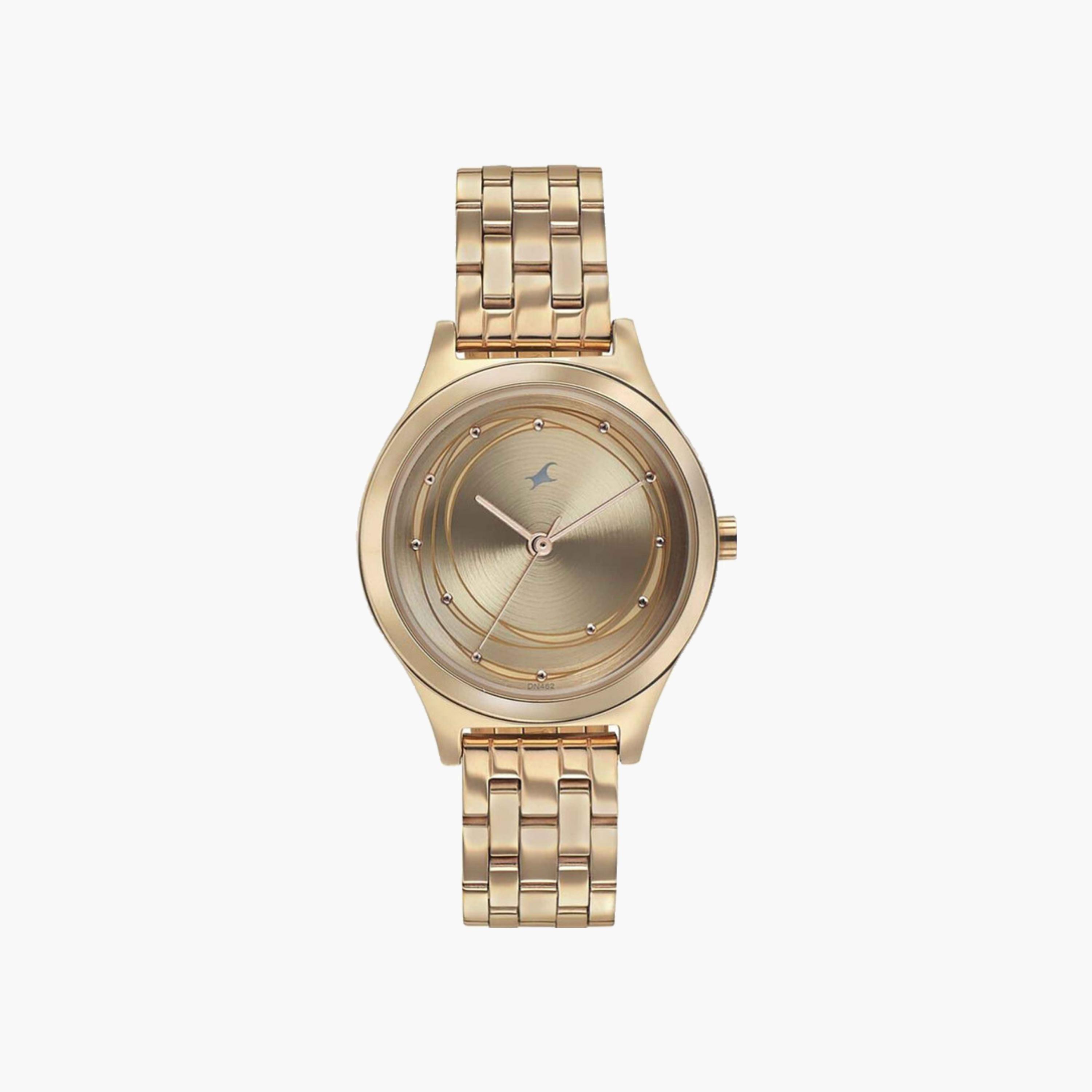 Golden Dial Stainless Steel Watch-women-watchesandjewellery-watches-image-1