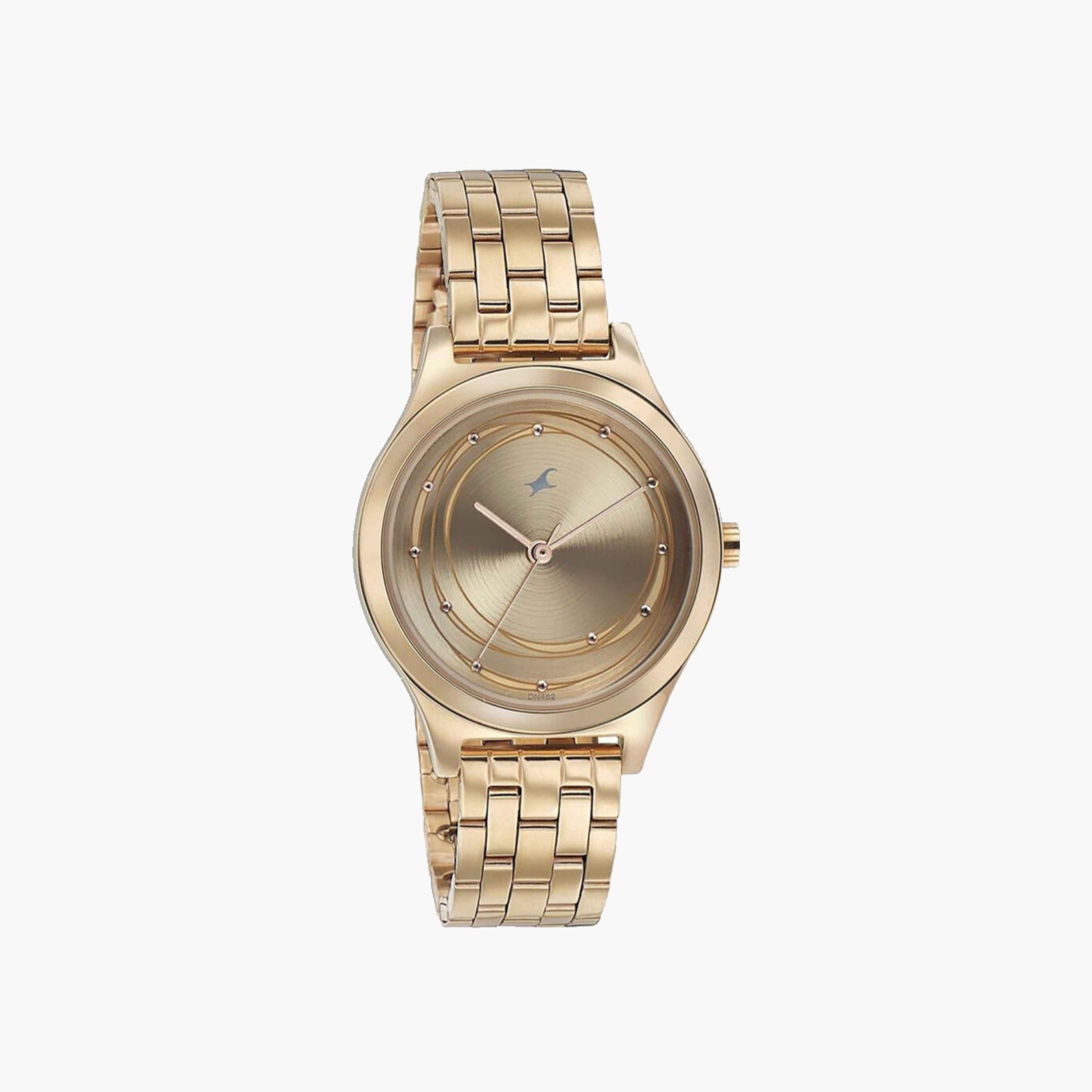 Golden Dial Stainless Steel Watch-women-watchesandjewellery-watches-image-3