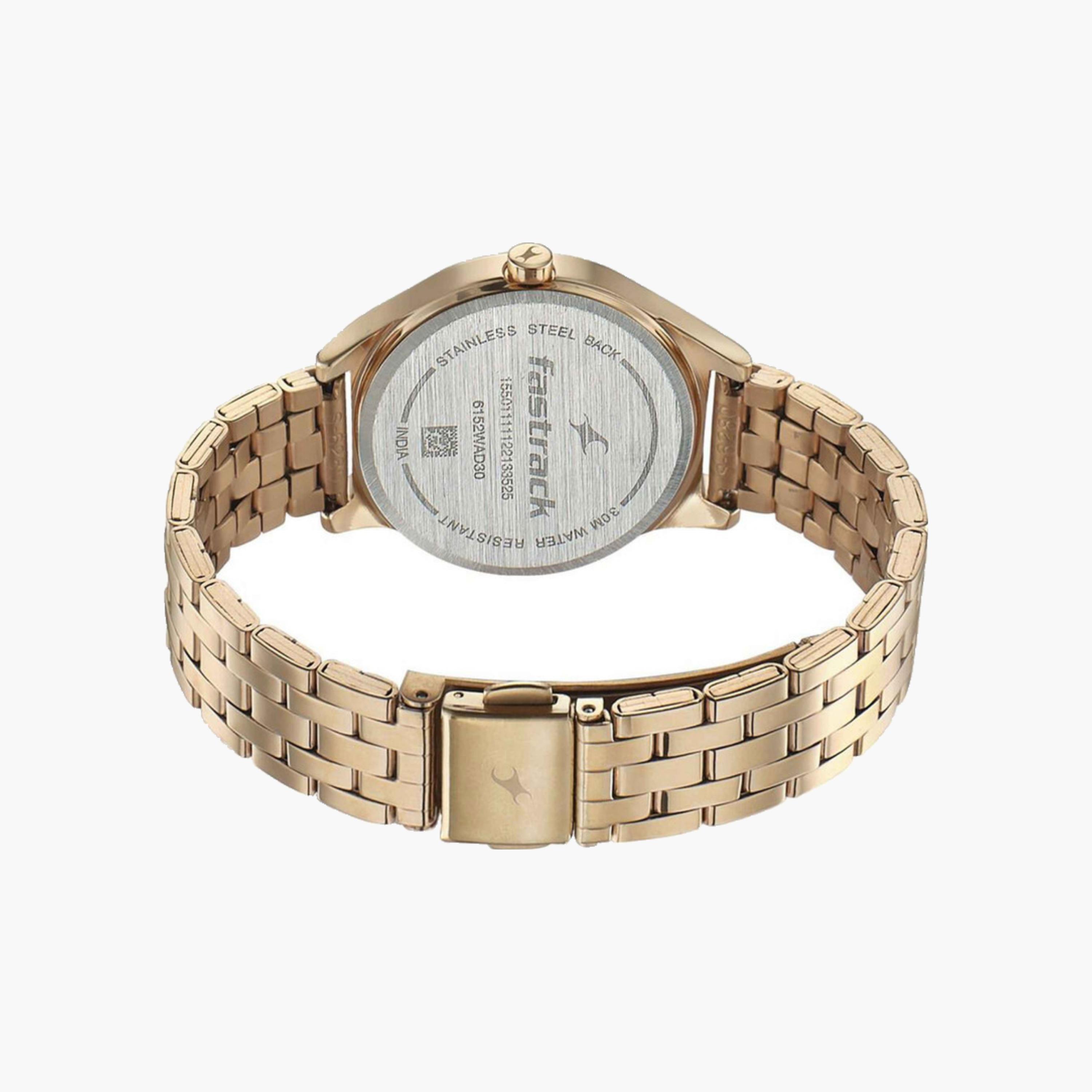 Golden Dial Stainless Steel Watch-women-watchesandjewellery-watches-image-4