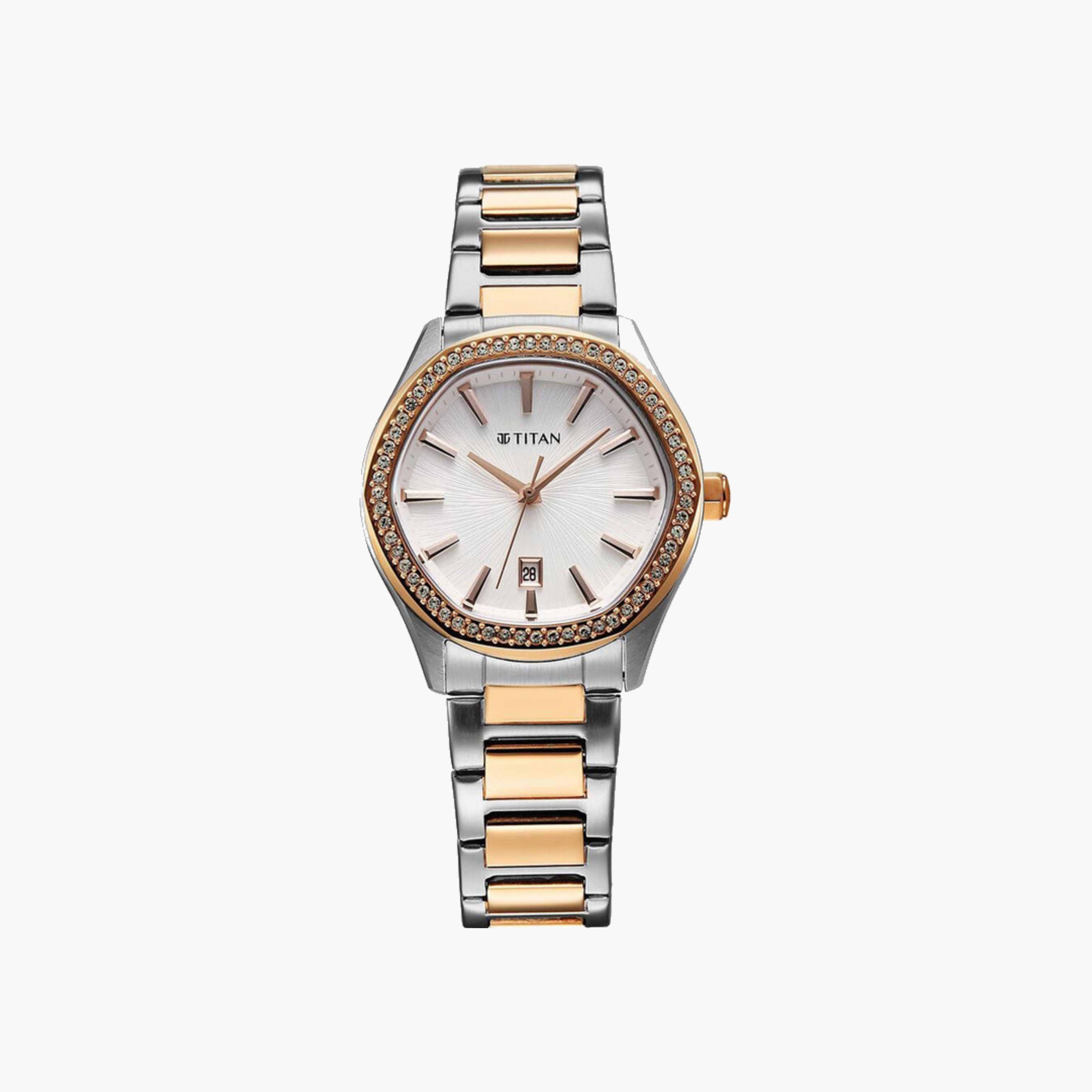 Glamour Womens Analog Watch Two-Tone Stainless Steel-women-watchesandjewellery-watches-image-1