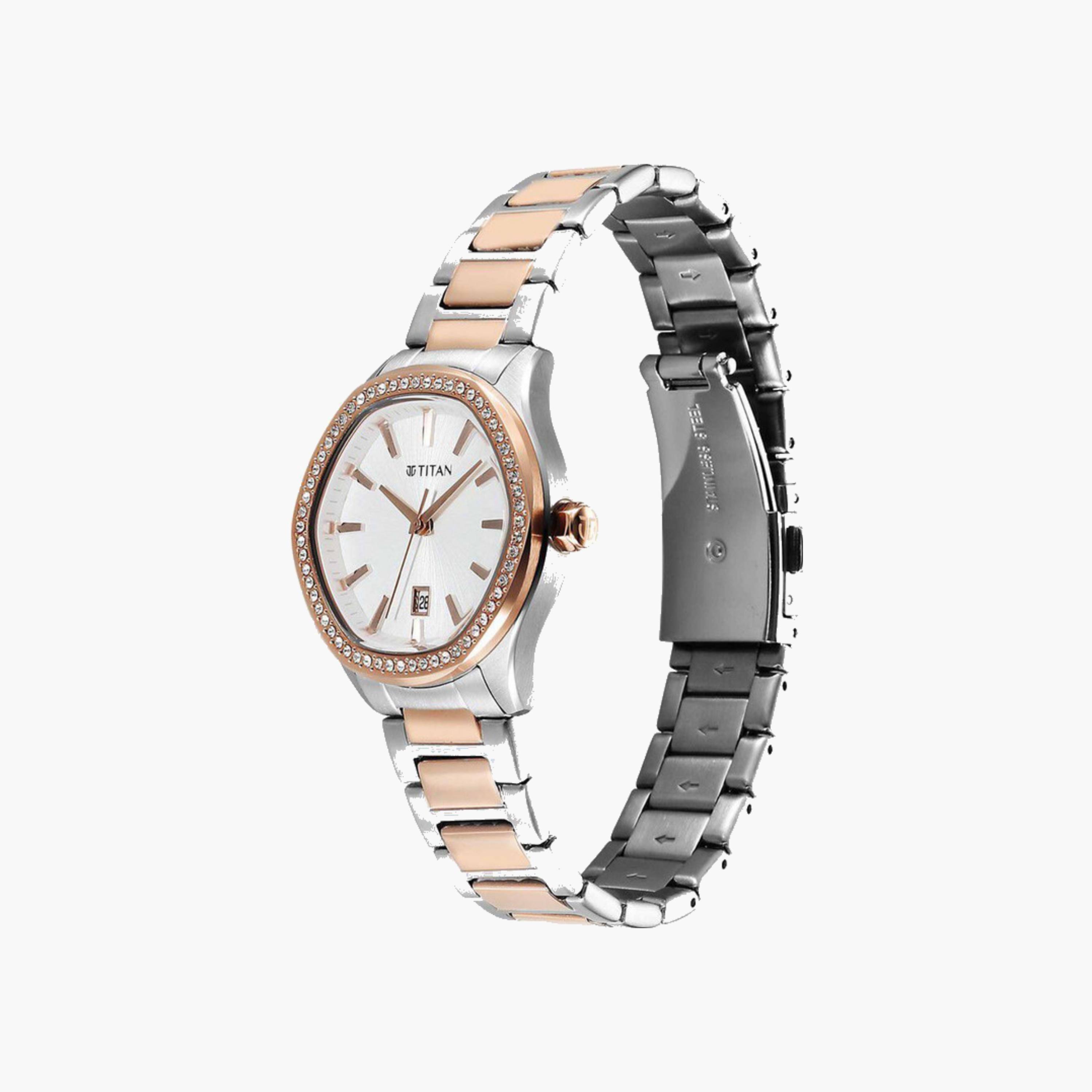 Glamour Womens Analog Watch Two-Tone Stainless Steel-women-watchesandjewellery-watches-image-2