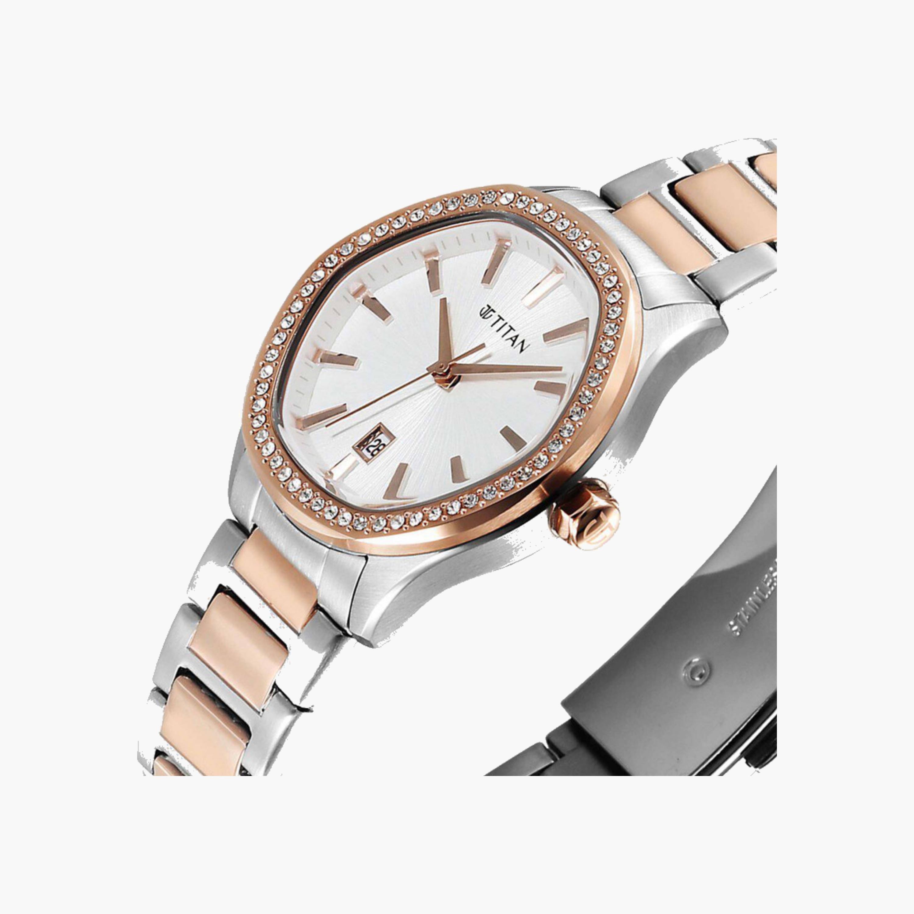 Glamour Womens Analog Watch Two-Tone Stainless Steel-women-watchesandjewellery-watches-image-5