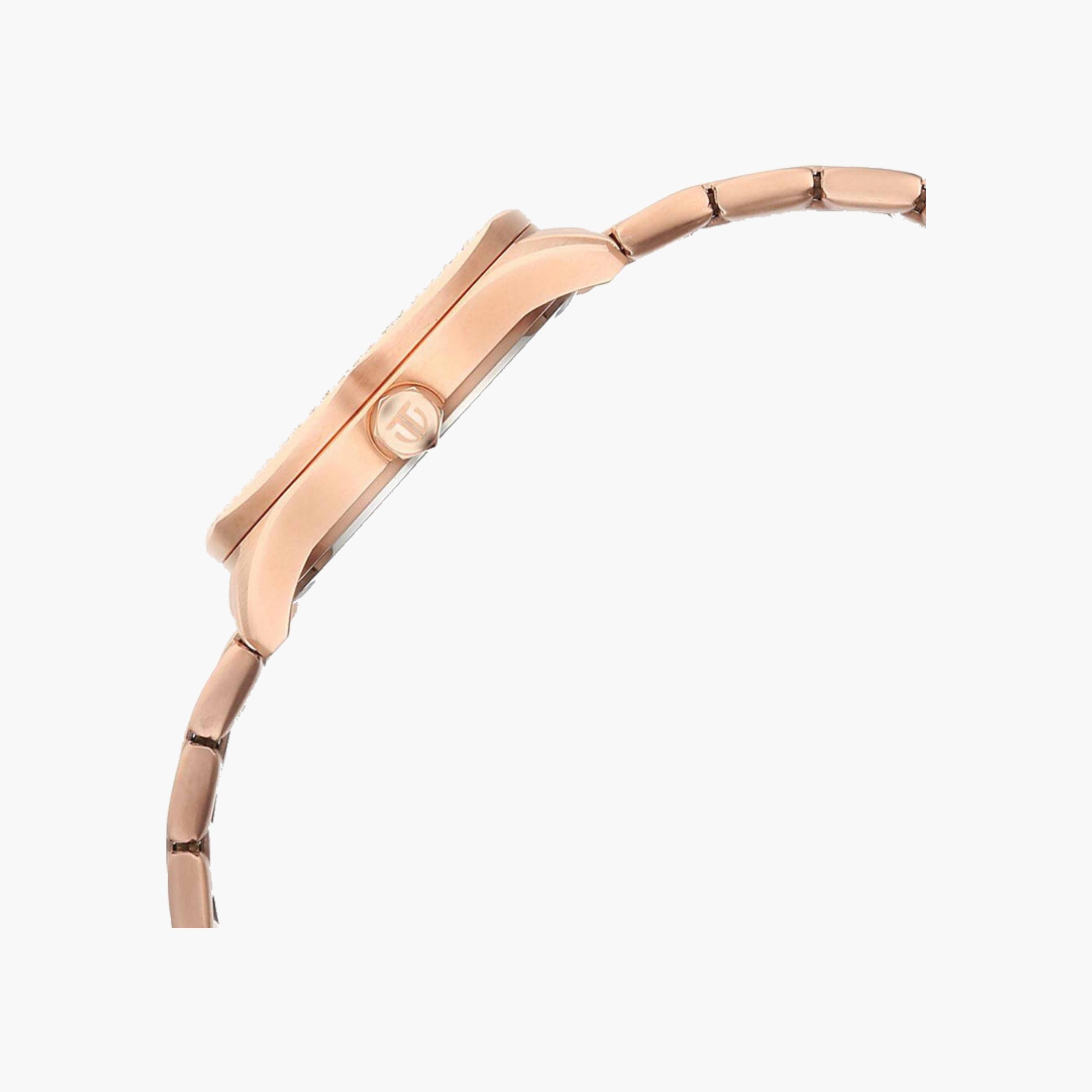 Rose Gold Crystal Bezel Analogue Watch-women-watchesandjewellery-watches-image-5