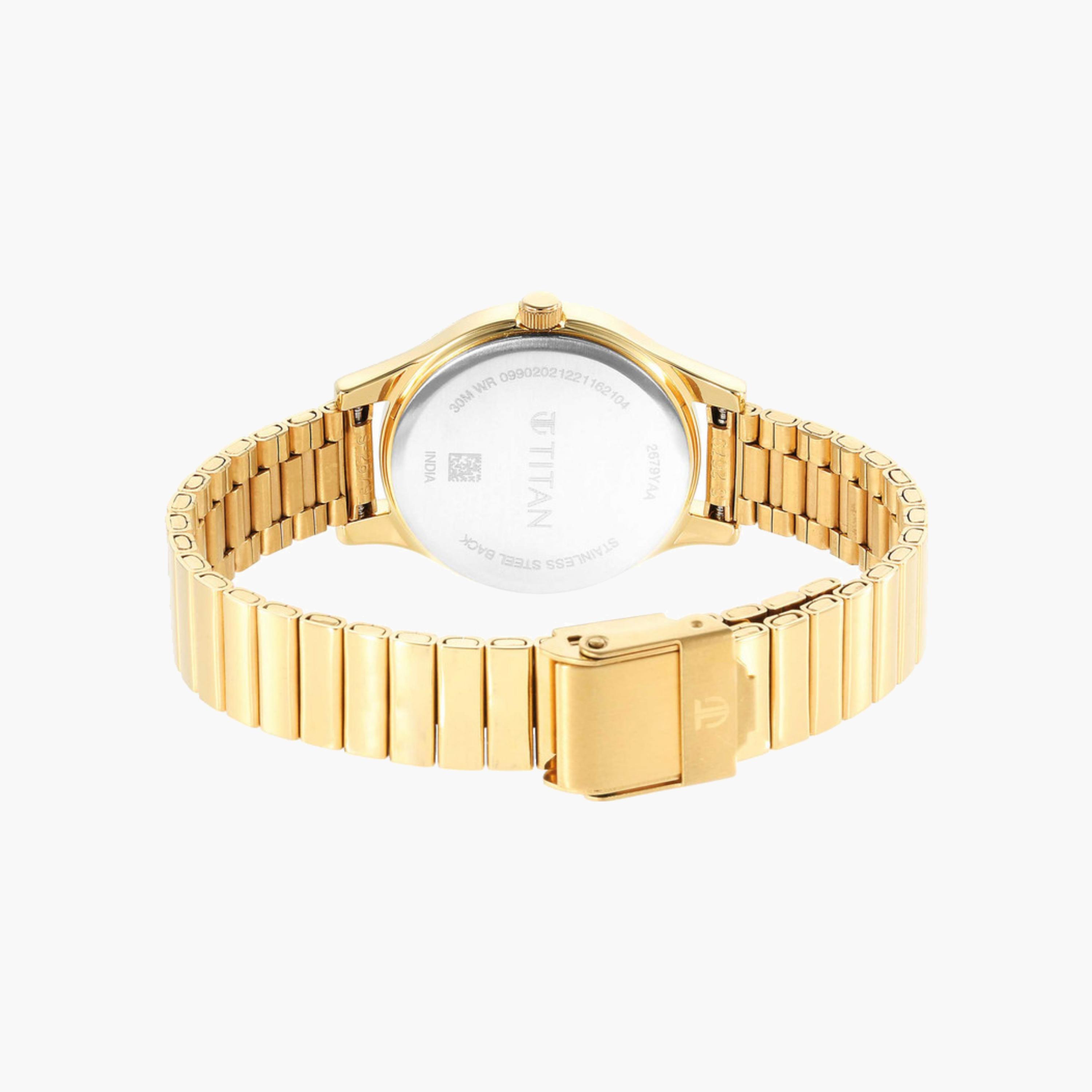 Elegant Women's Gold Tone Watch-women-watchesandjewellery-watches-image-2