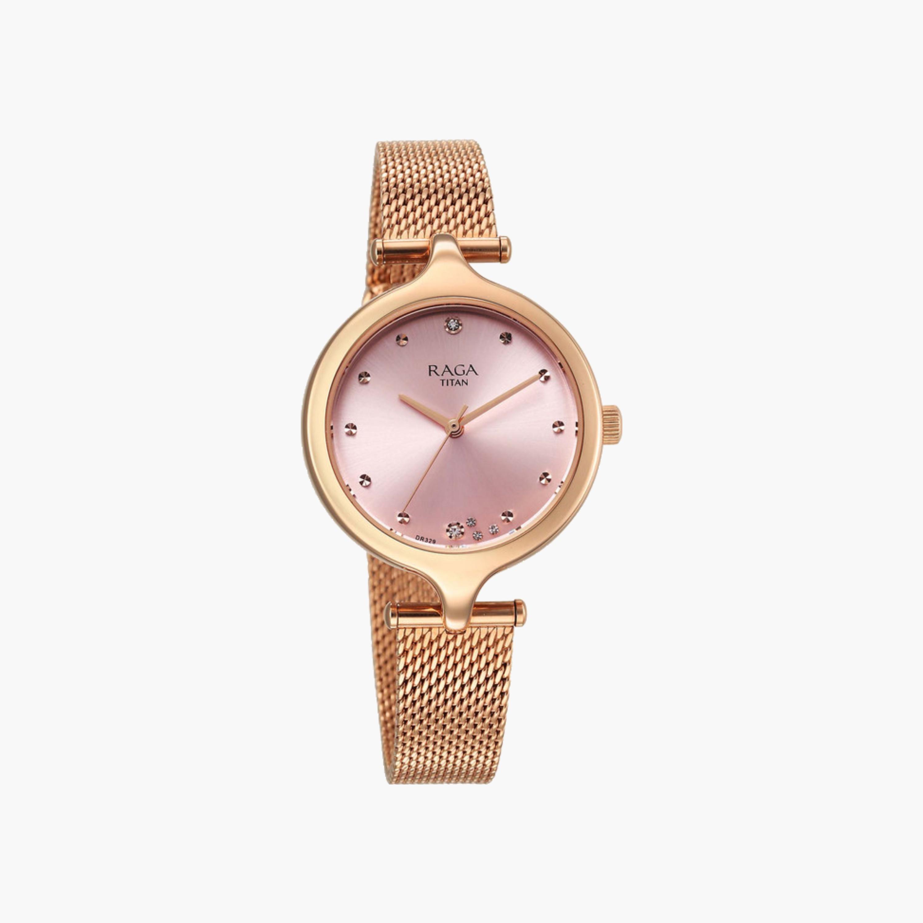 Rose Gold Milanese Strap Watch-women-watchesandjewellery-watches-image-1
