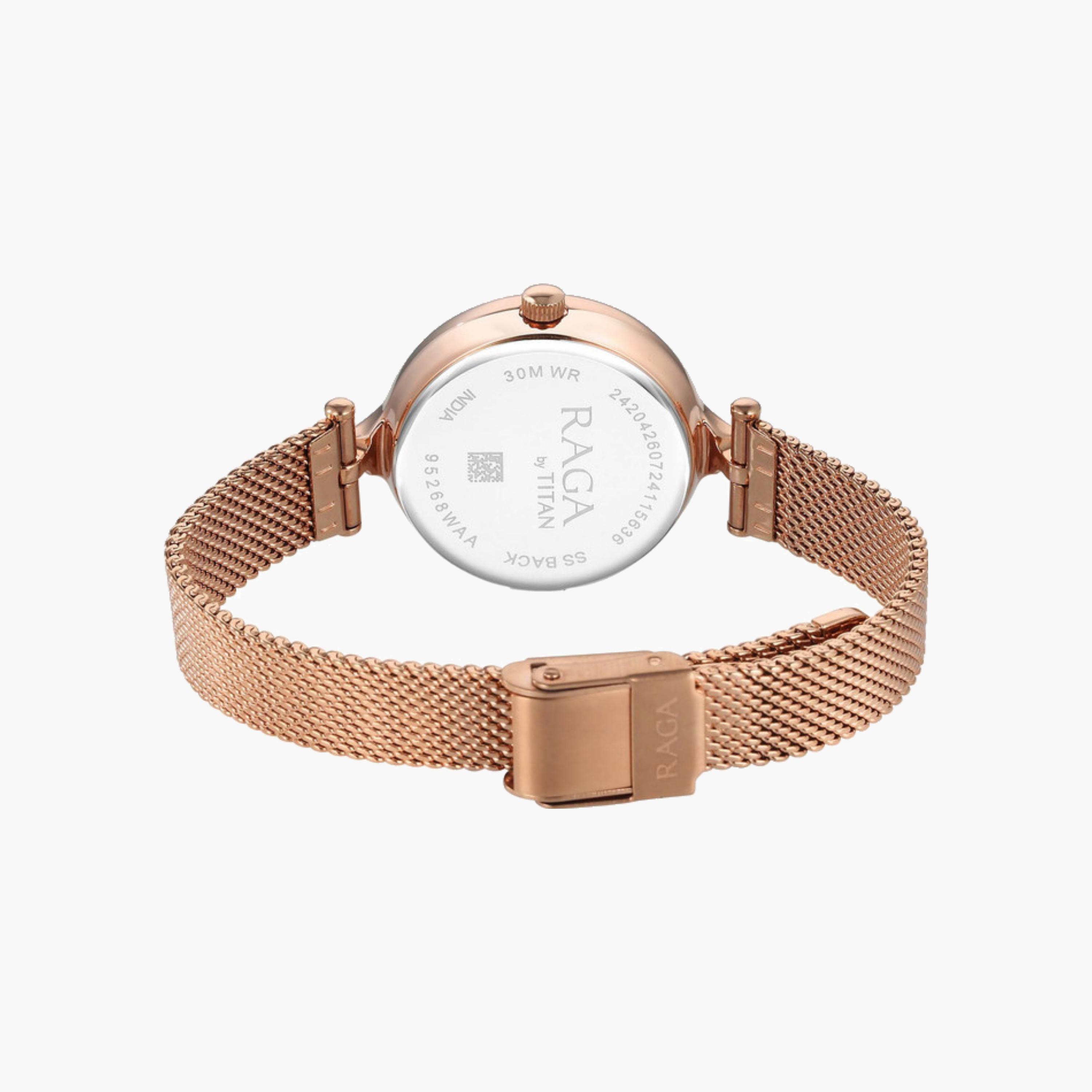 Rose Gold Milanese Strap Watch-women-watchesandjewellery-watches-image-5