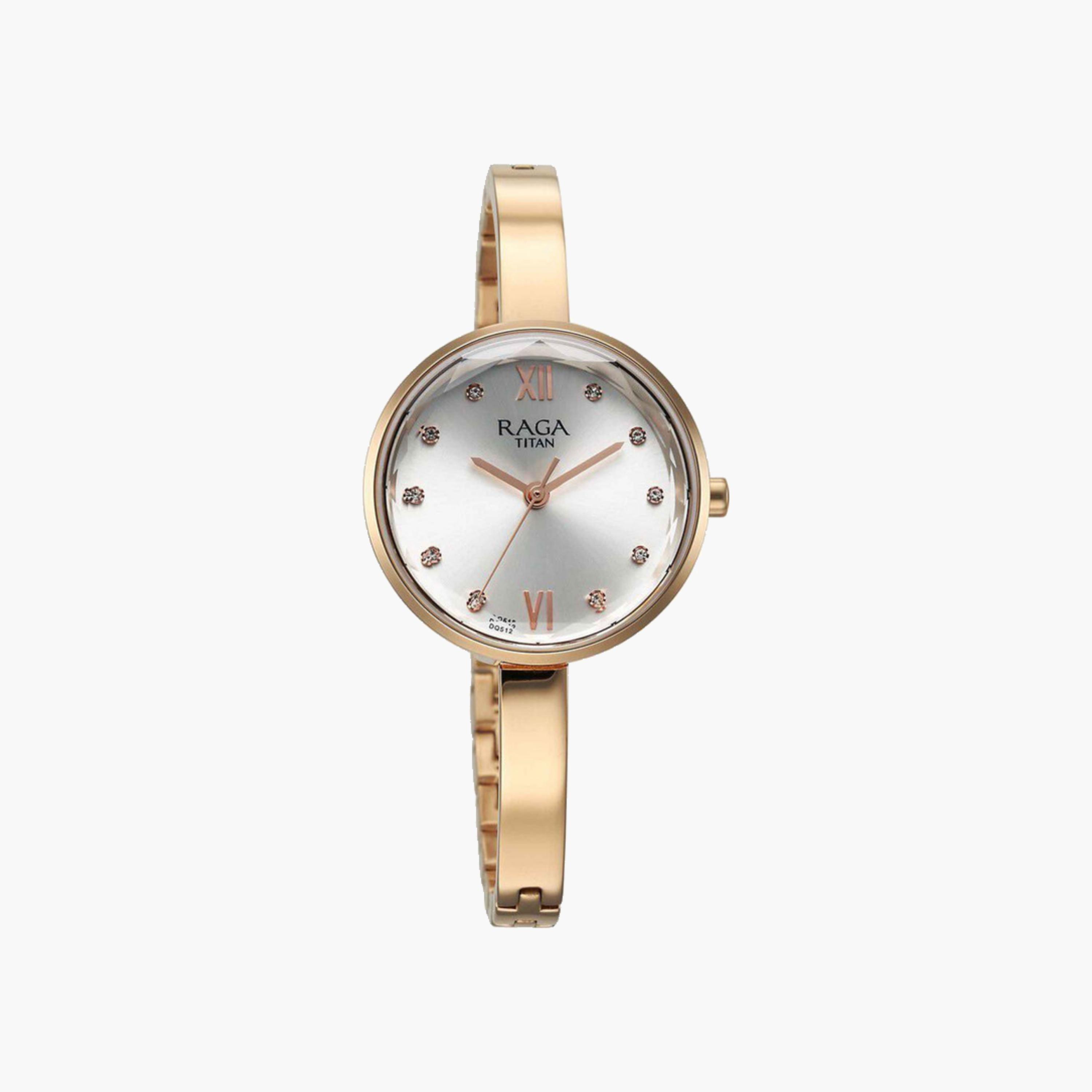 ساعة يد نسائية أنالوج ذهبية وردية-women-watchesandjewellery-watches-image-3
