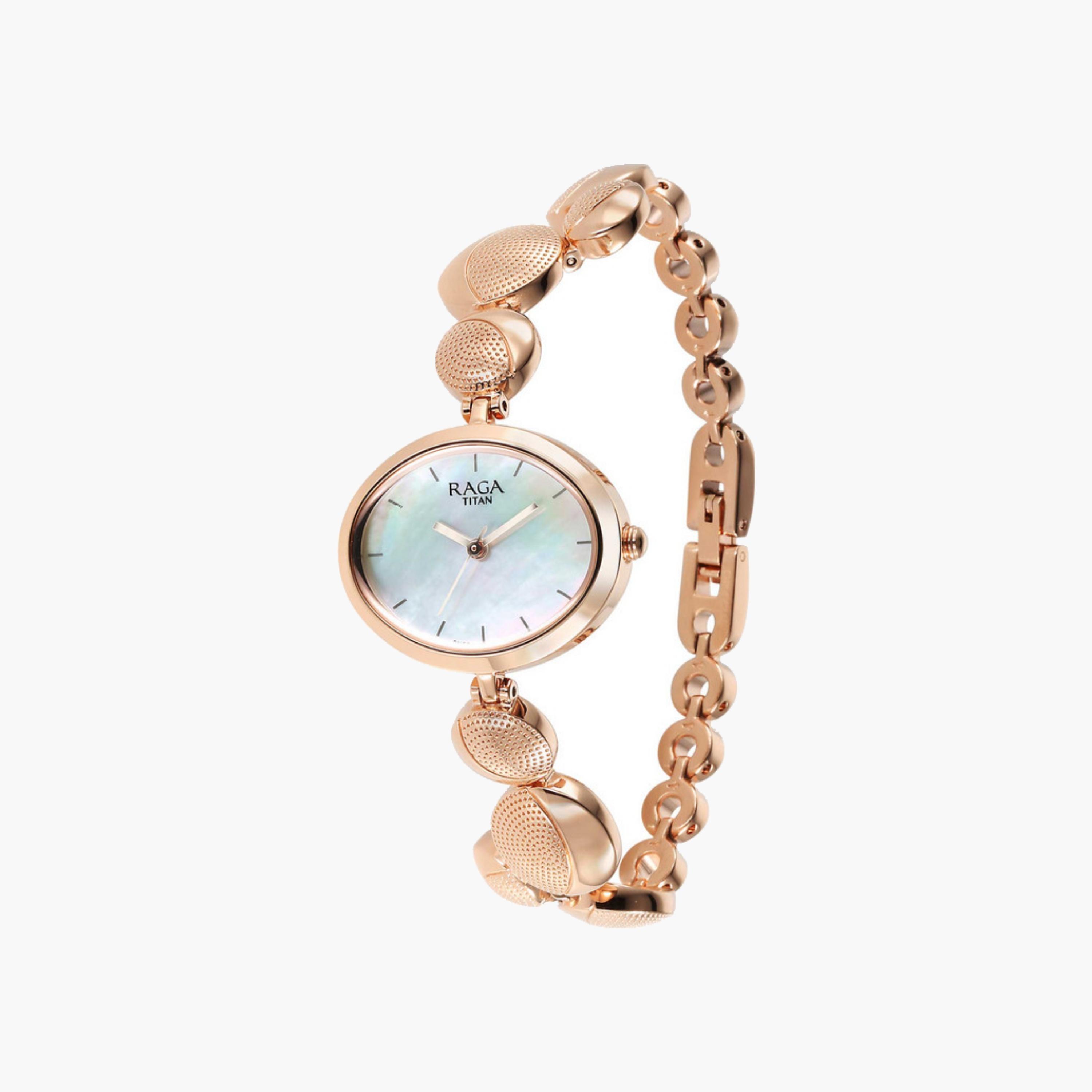 Pearl Dial Metal Strap Watch-women-watchesandjewellery-watches-image-5