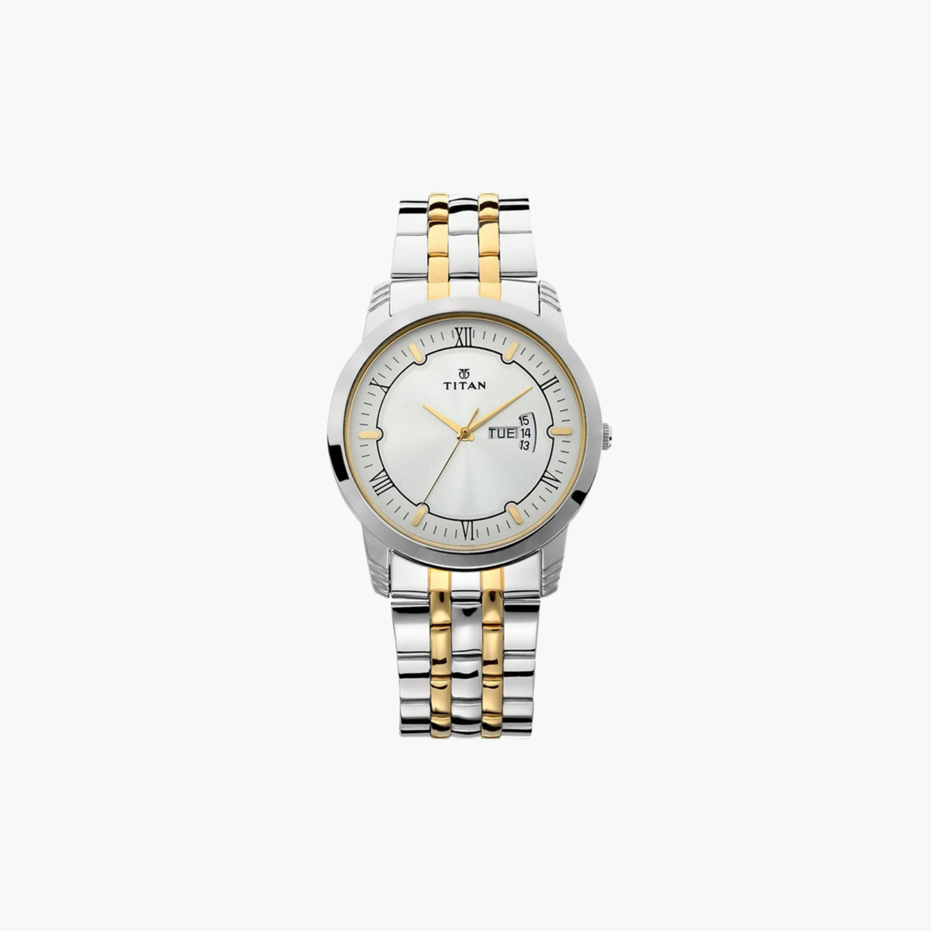 Two-Tone Stainless Steel Men's Watch-men-watchesandjewellery-watches-image-1
