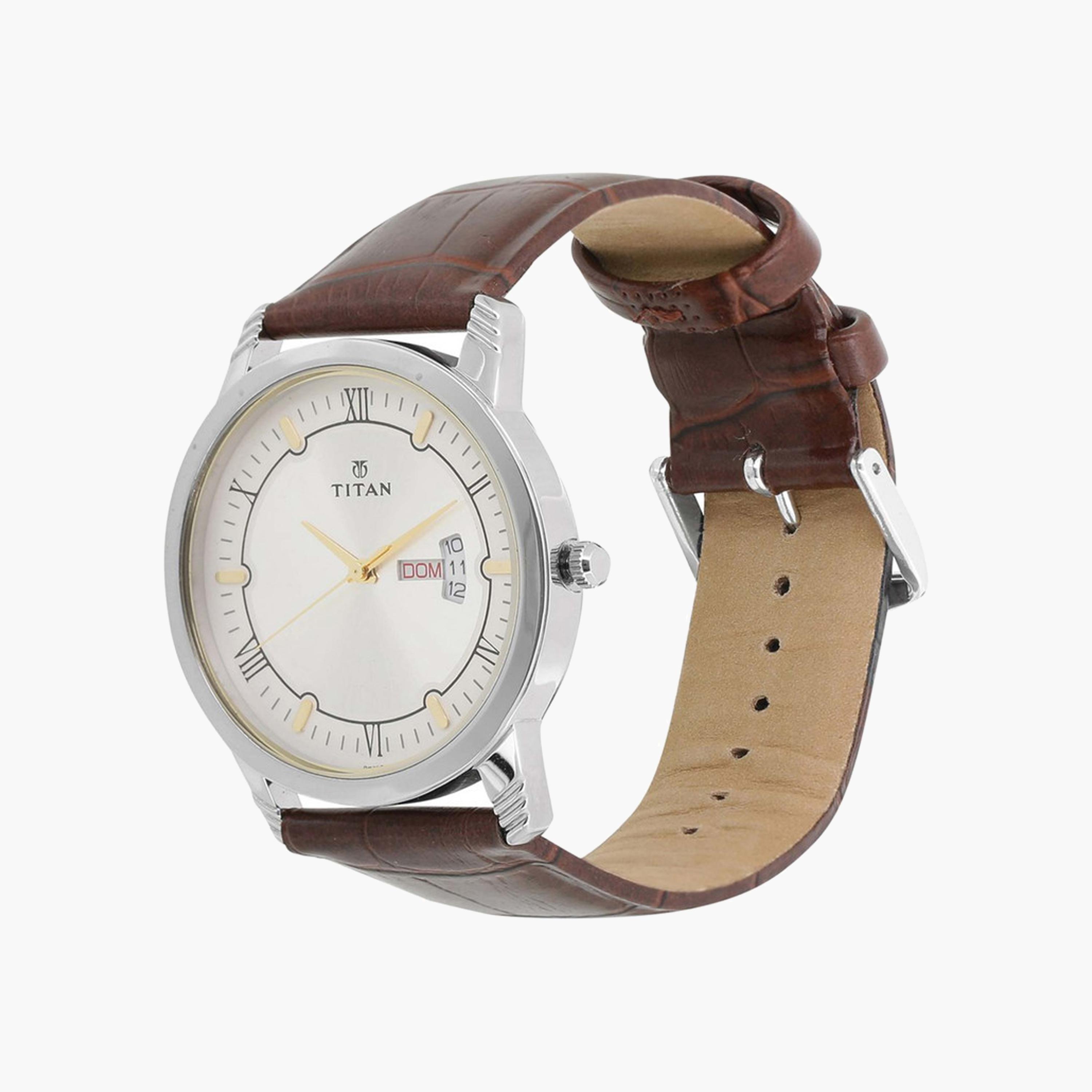 Classic Men's Watch Leather Strap-men-watchesandjewellery-watches-image-2