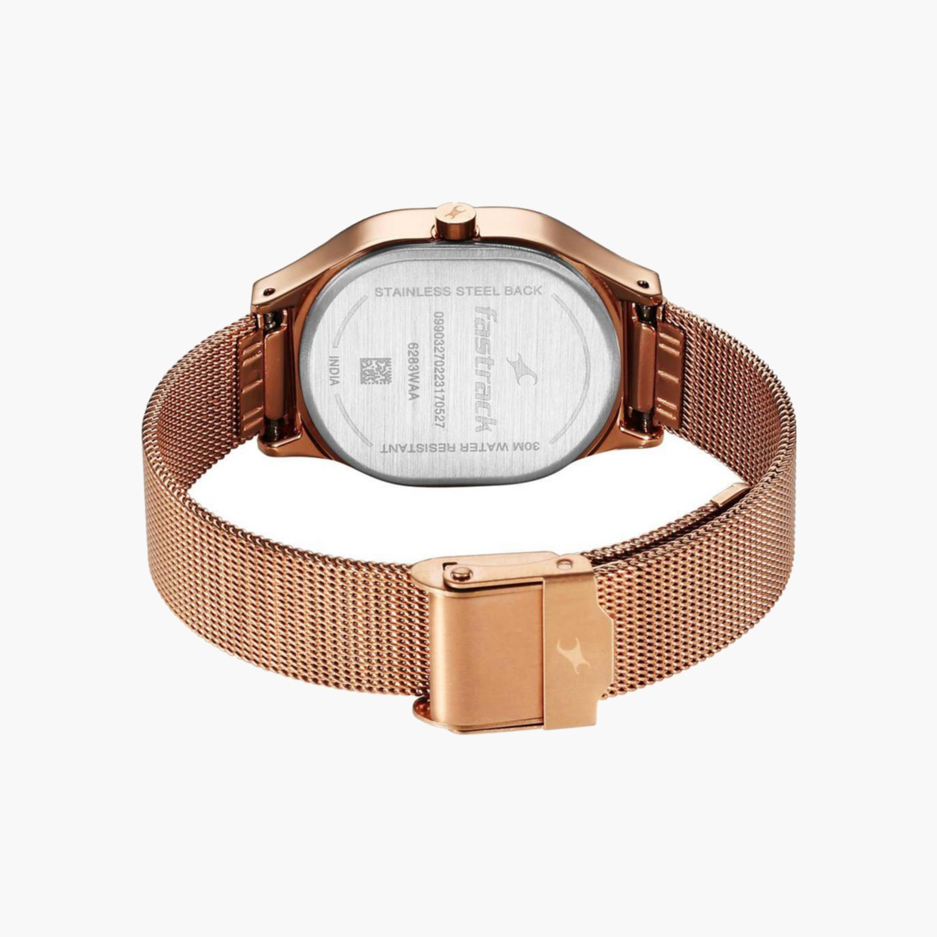 Rose Gold Mesh Strap Watch-women-watchesandjewellery-watches-image-3