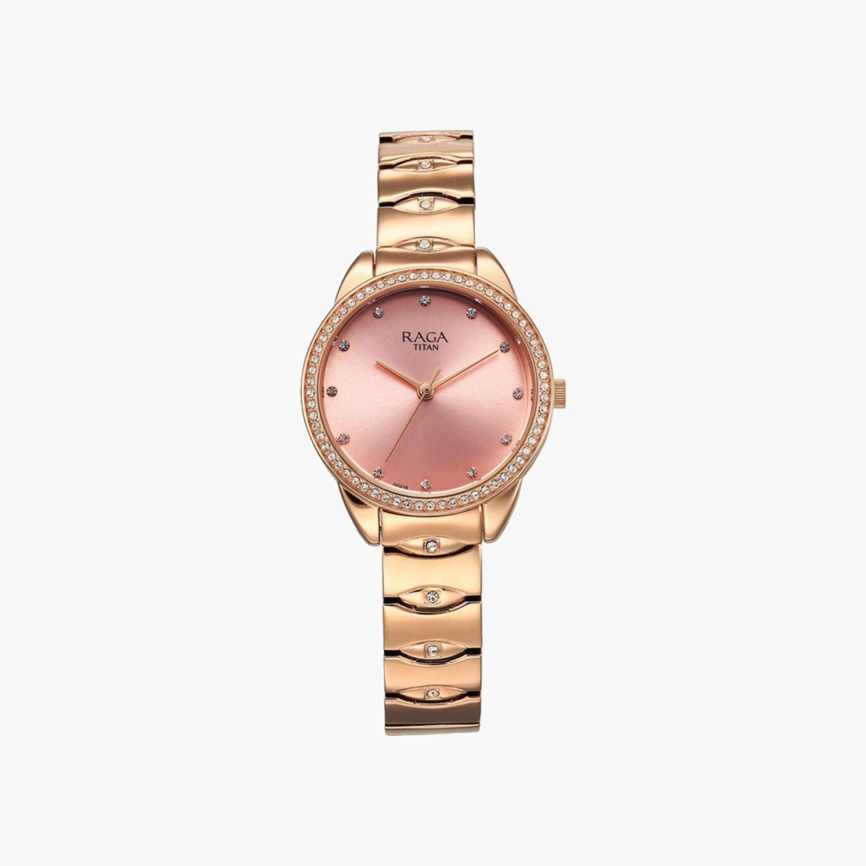 Rose Gold Analogue Watch-women-watchesandjewellery-watches-image-1