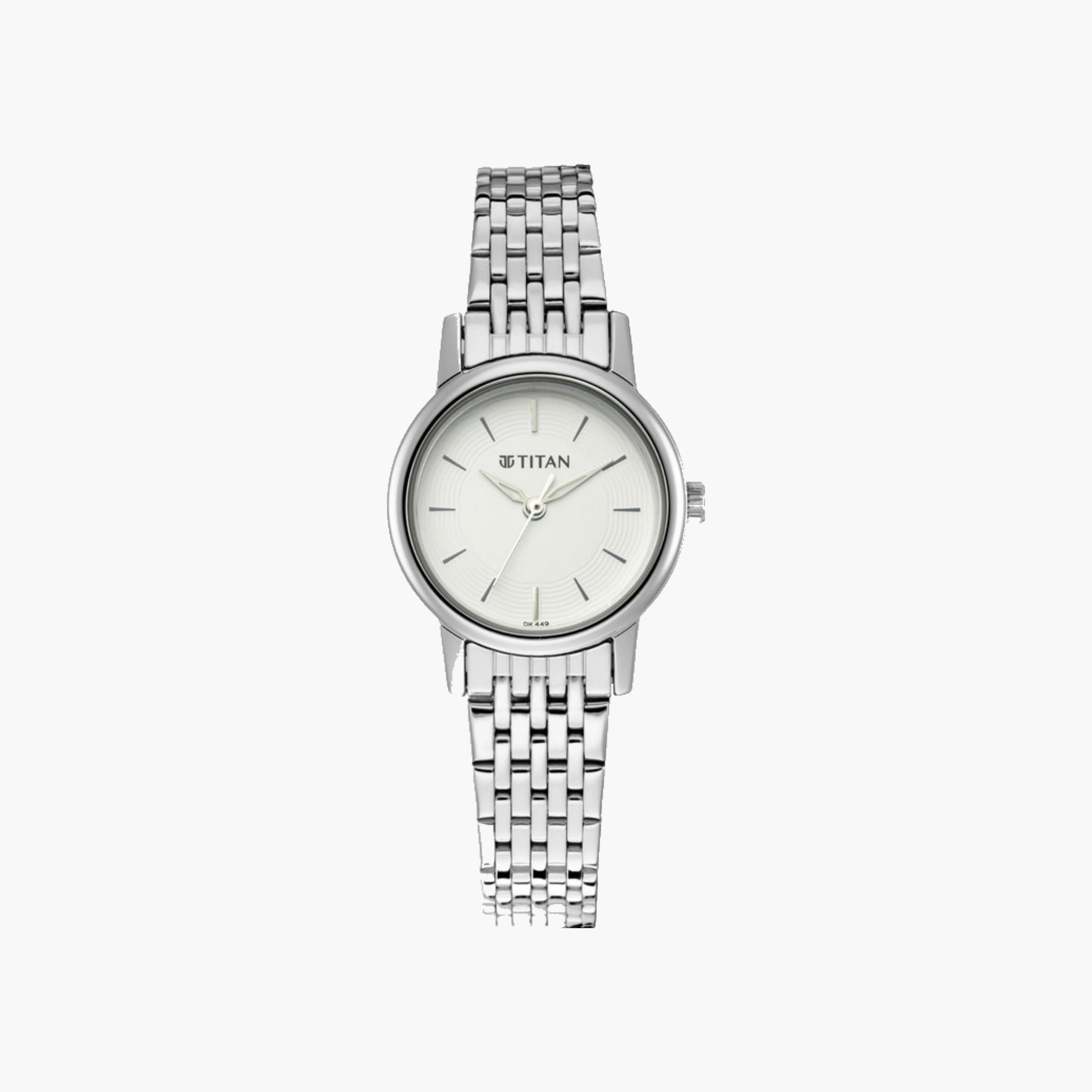 Silver Dial Link Strap Watch-women-watchesandjewellery-watches-image-1