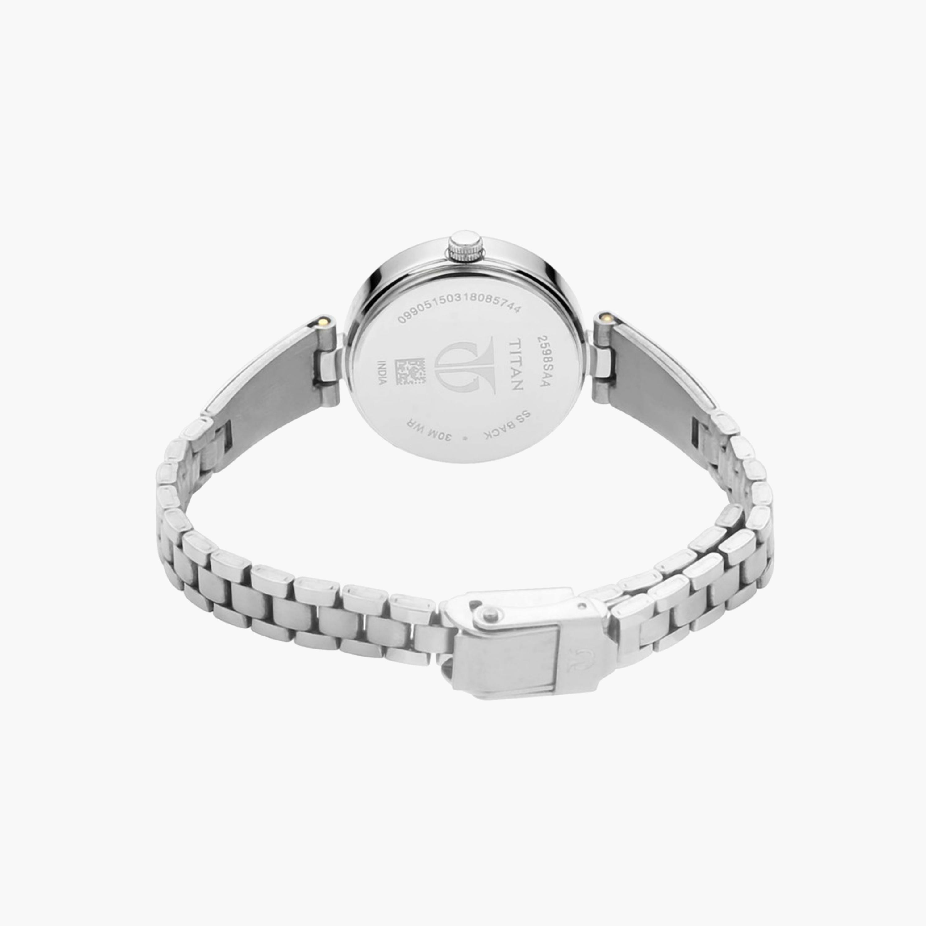 ساعة نسائية تناظرية باللون الفضي-women-watchesandjewellery-watches-image-2