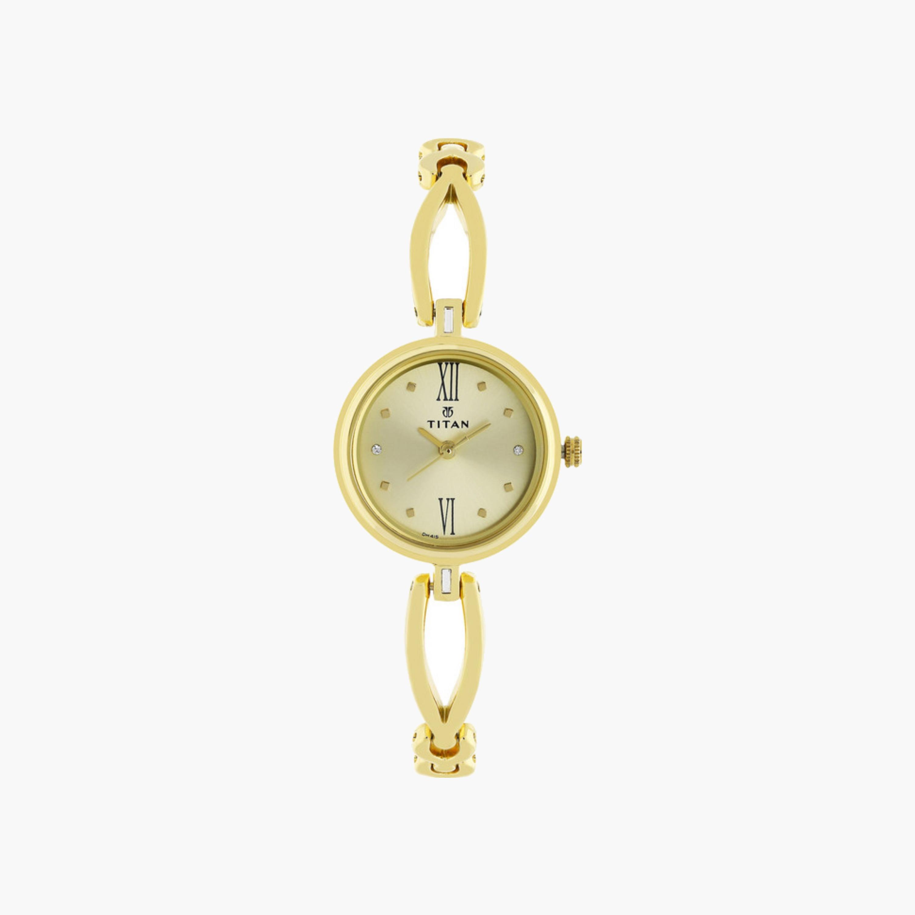 ساعة يد نسائية متألقة ذهبية-women-watchesandjewellery-watches-image-1