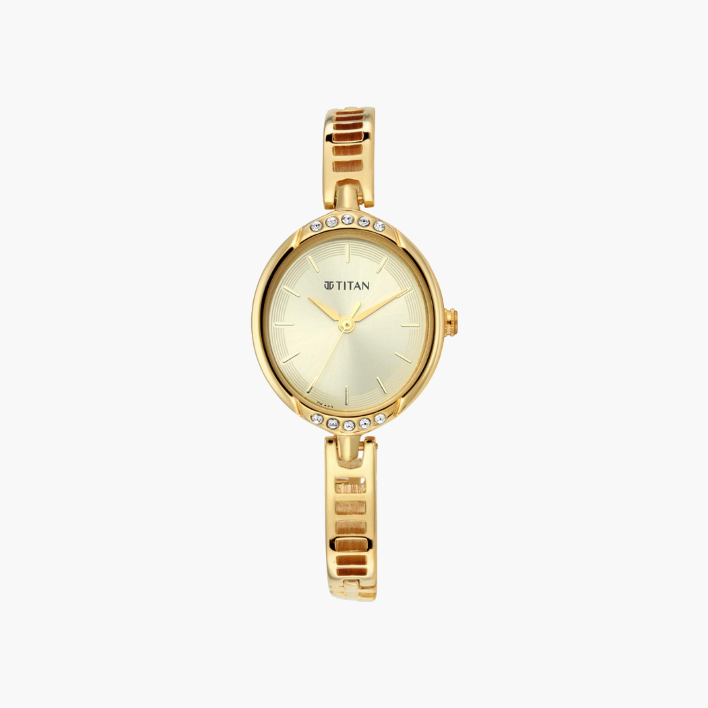 Golden Embellished Dial Women's Watch-women-watchesandjewellery-watches-image-1