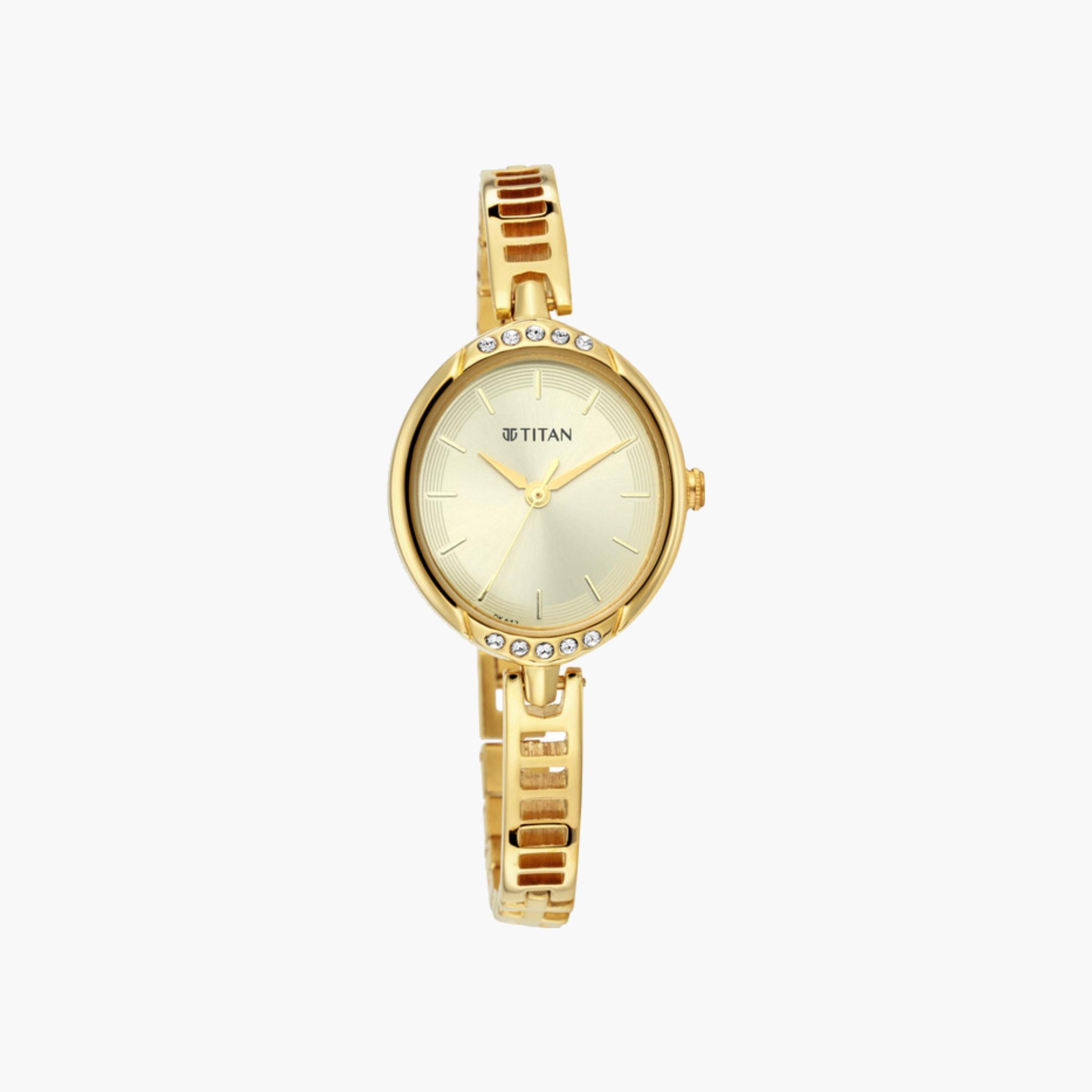 Golden Embellished Dial Women's Watch-women-watchesandjewellery-watches-image-2