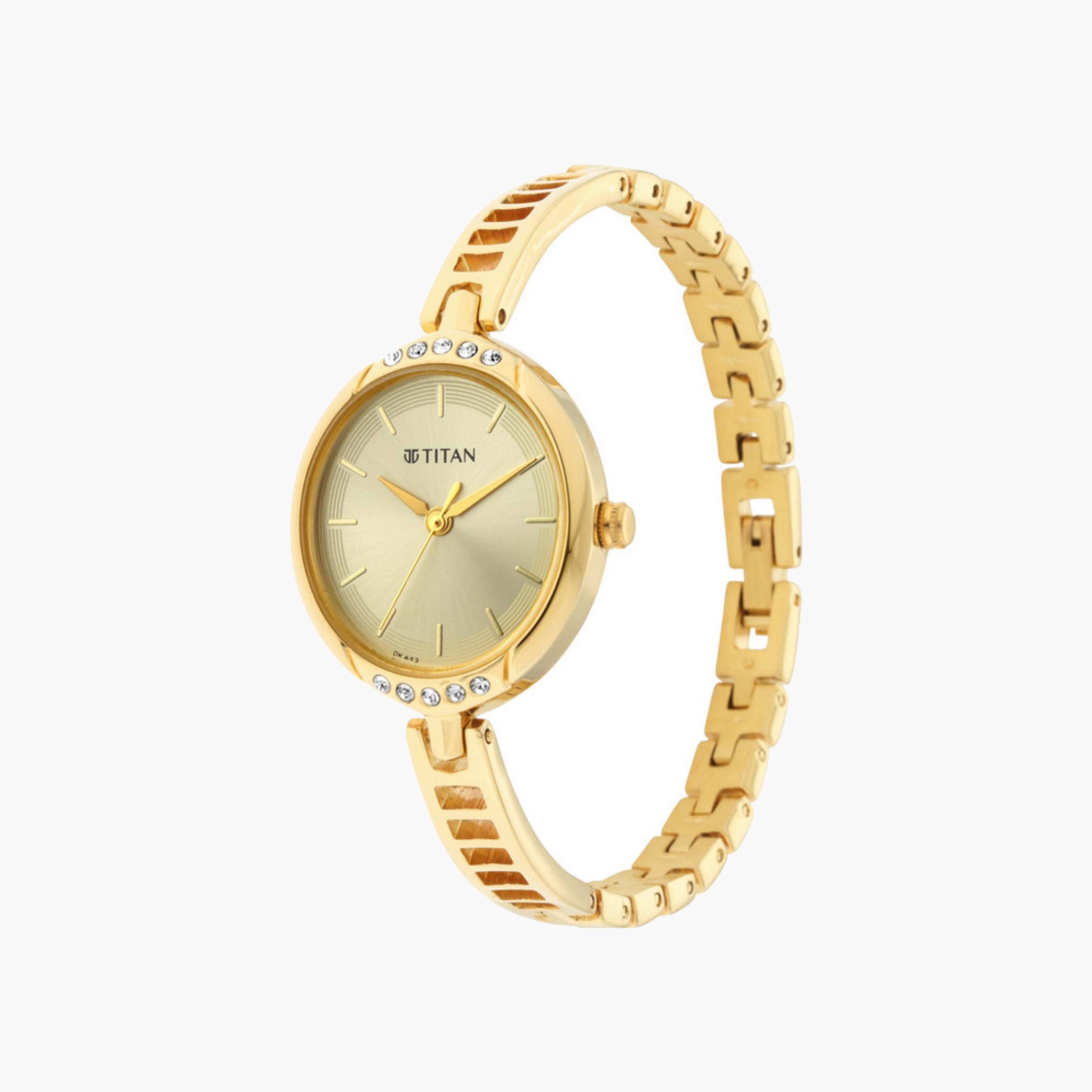 Golden Embellished Dial Women's Watch-women-watchesandjewellery-watches-image-3