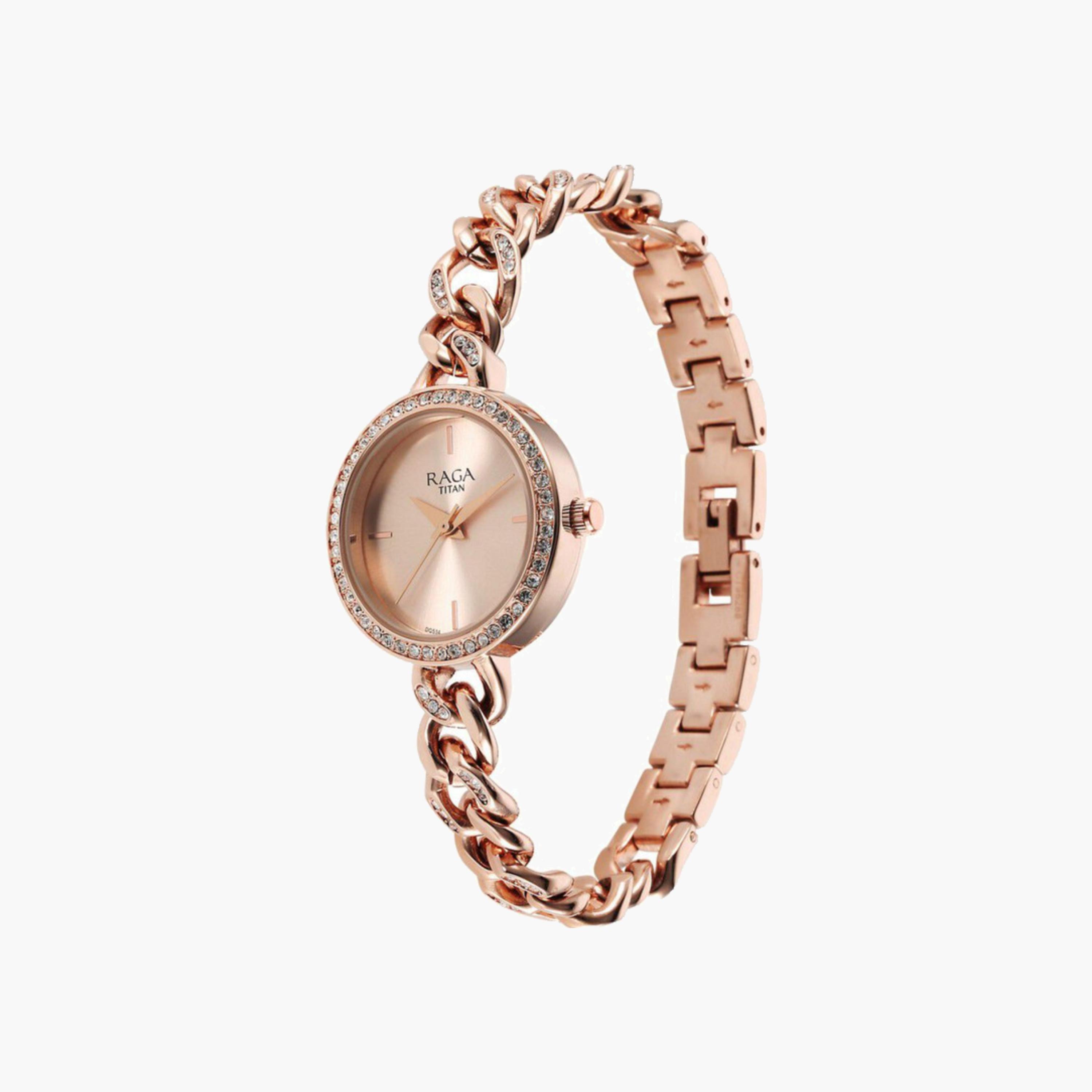 Rose Gold Embellished Women's Watch-women-watchesandjewellery-watches-image-2