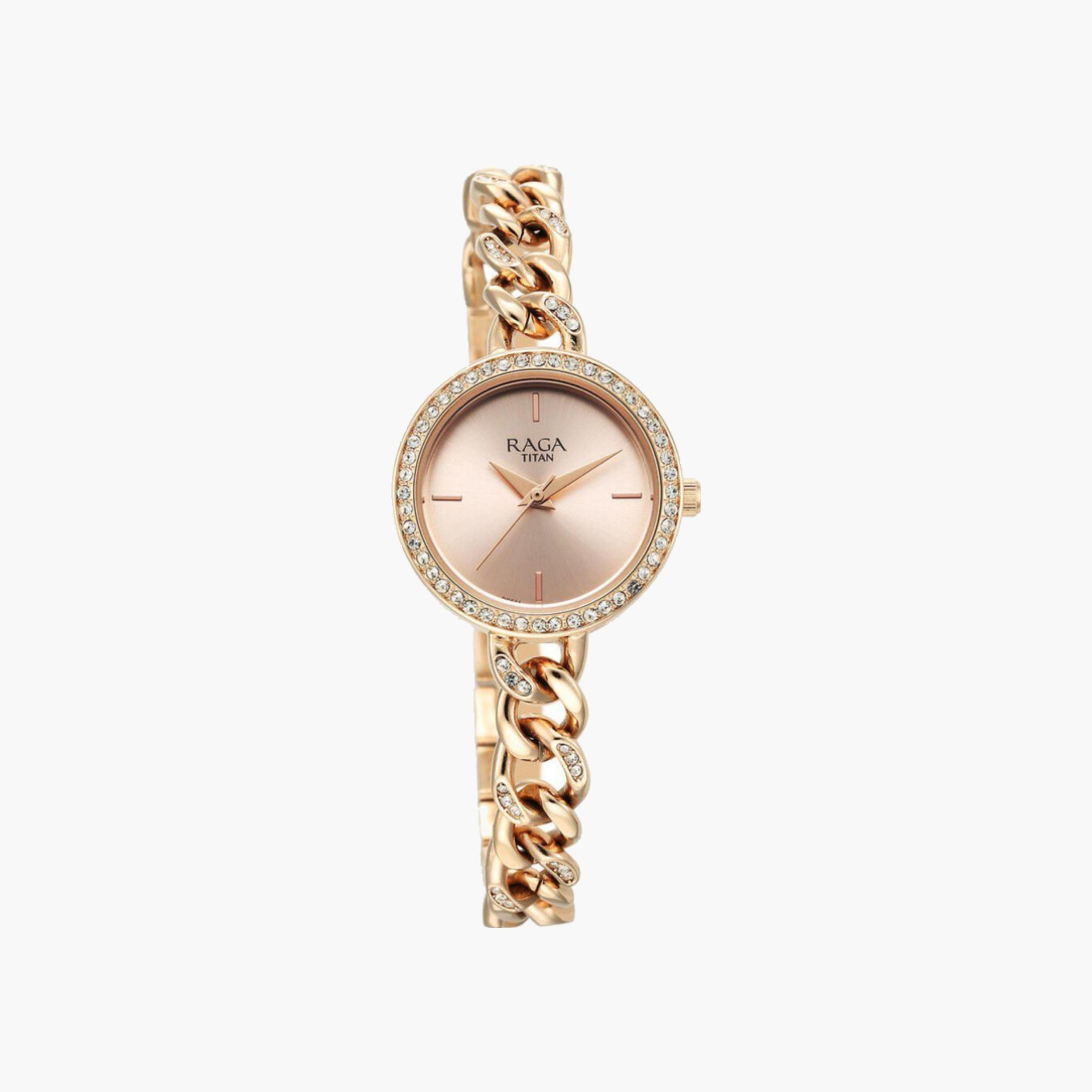 Rose Gold Embellished Women's Watch-women-watchesandjewellery-watches-image-3