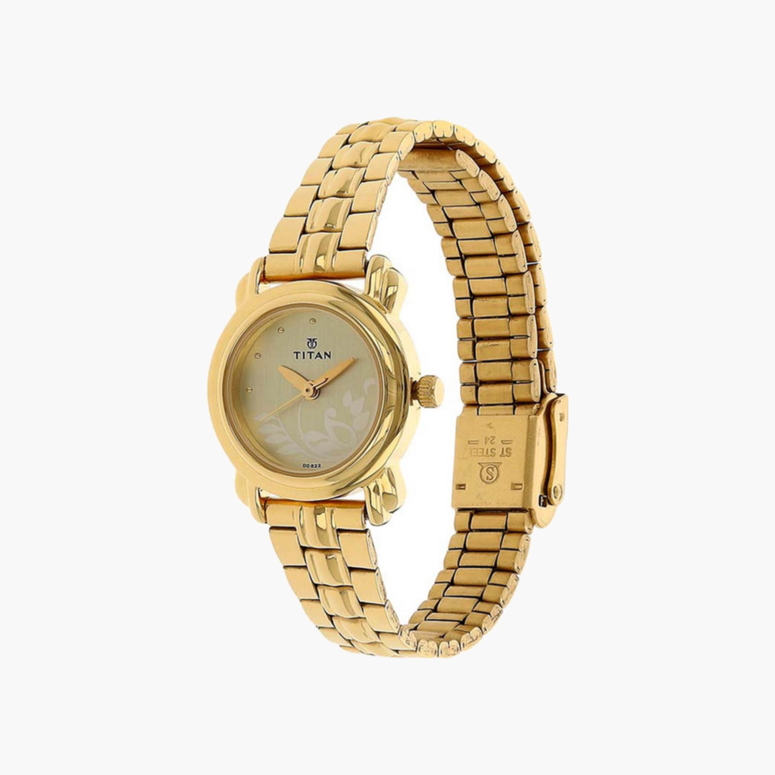 Champagne Dial Gold-Tone Watch-women-watchesandjewellery-watches-image-3