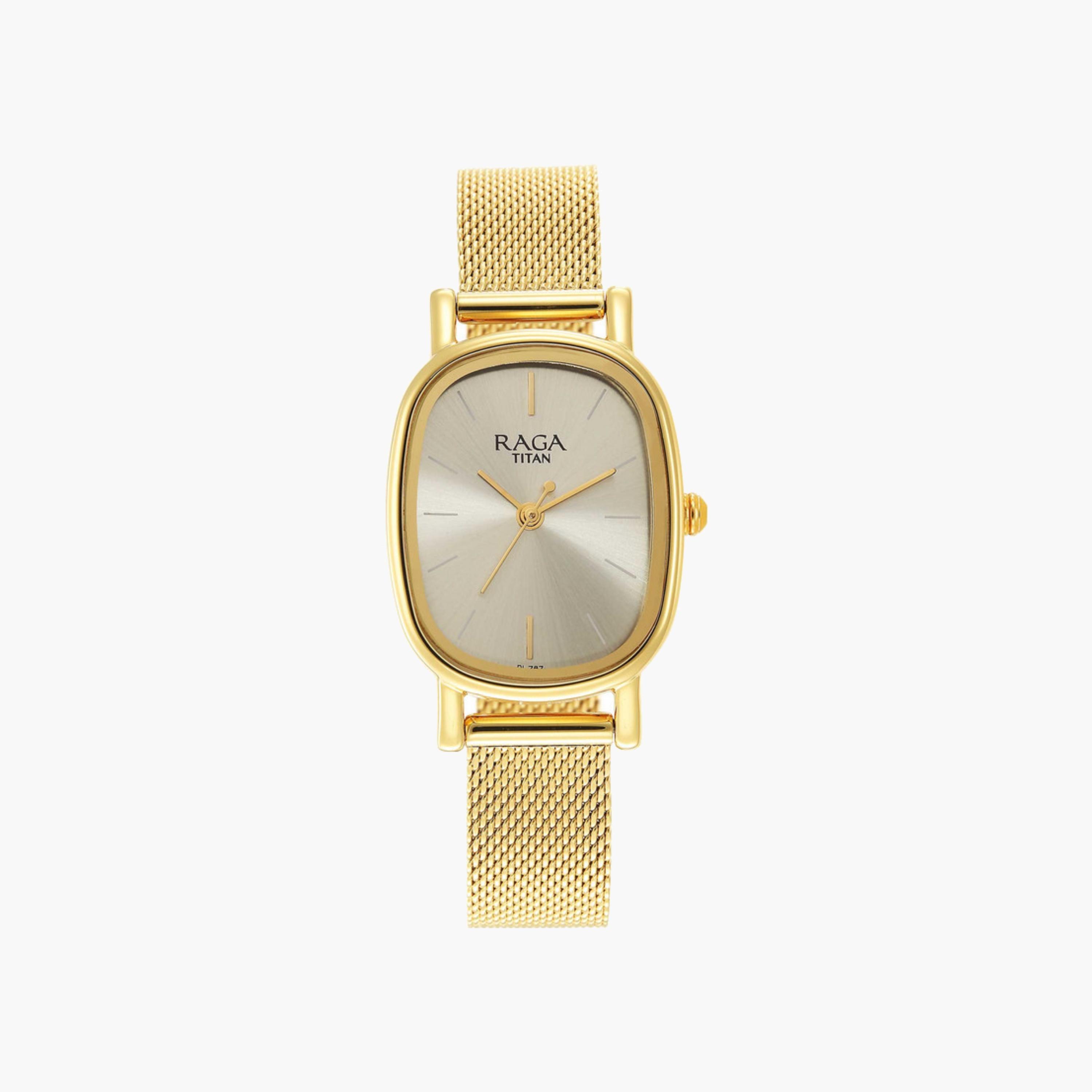 Gold-Tone Oval Dial Watch-women-watchesandjewellery-watches-image-1