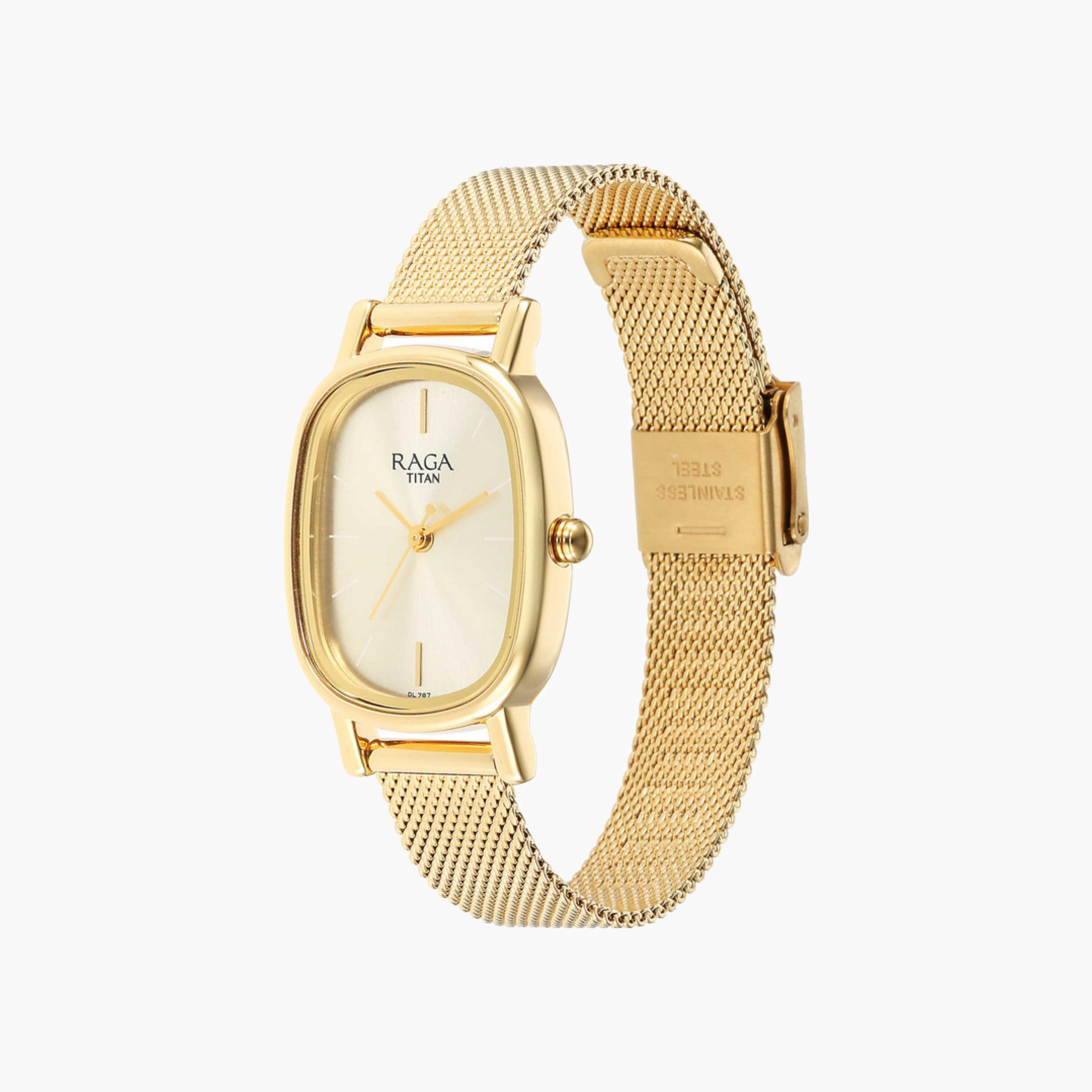 Gold-Tone Oval Dial Watch-women-watchesandjewellery-watches-image-2