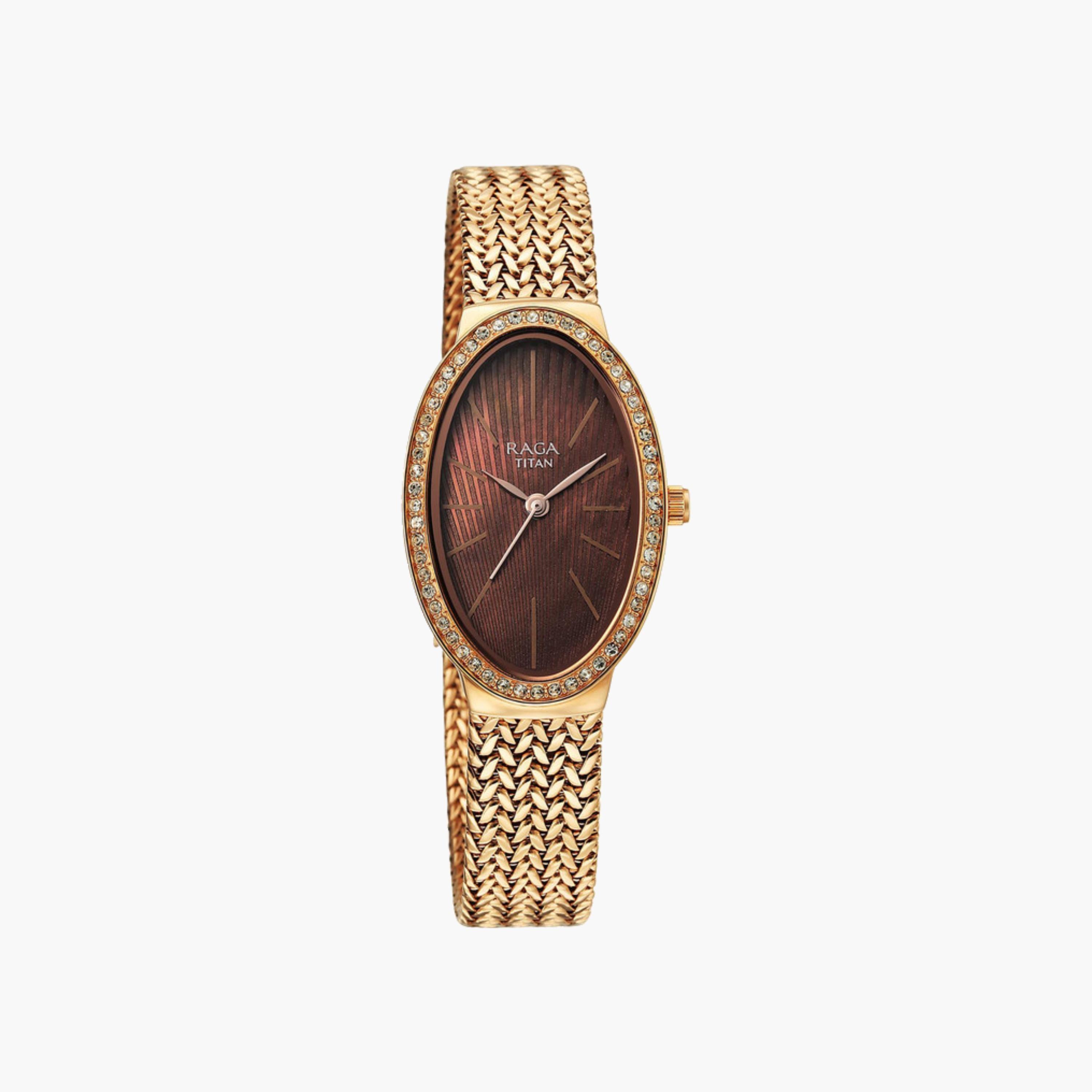 Rose Gold Mesh Strap Watch-women-watchesandjewellery-watches-image-1
